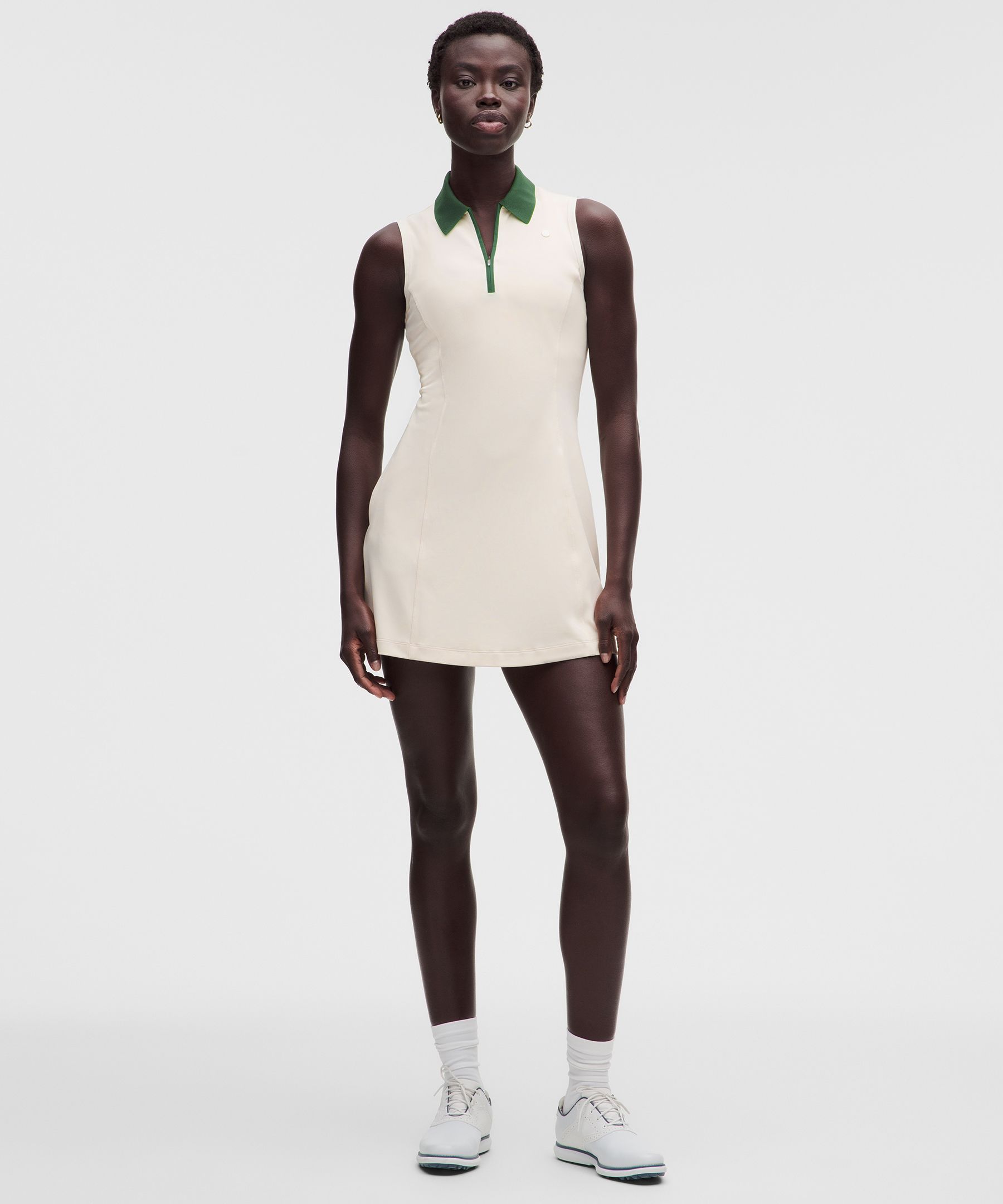 lululemon  Sleeveless Golf Polo Dress - Size L - | White