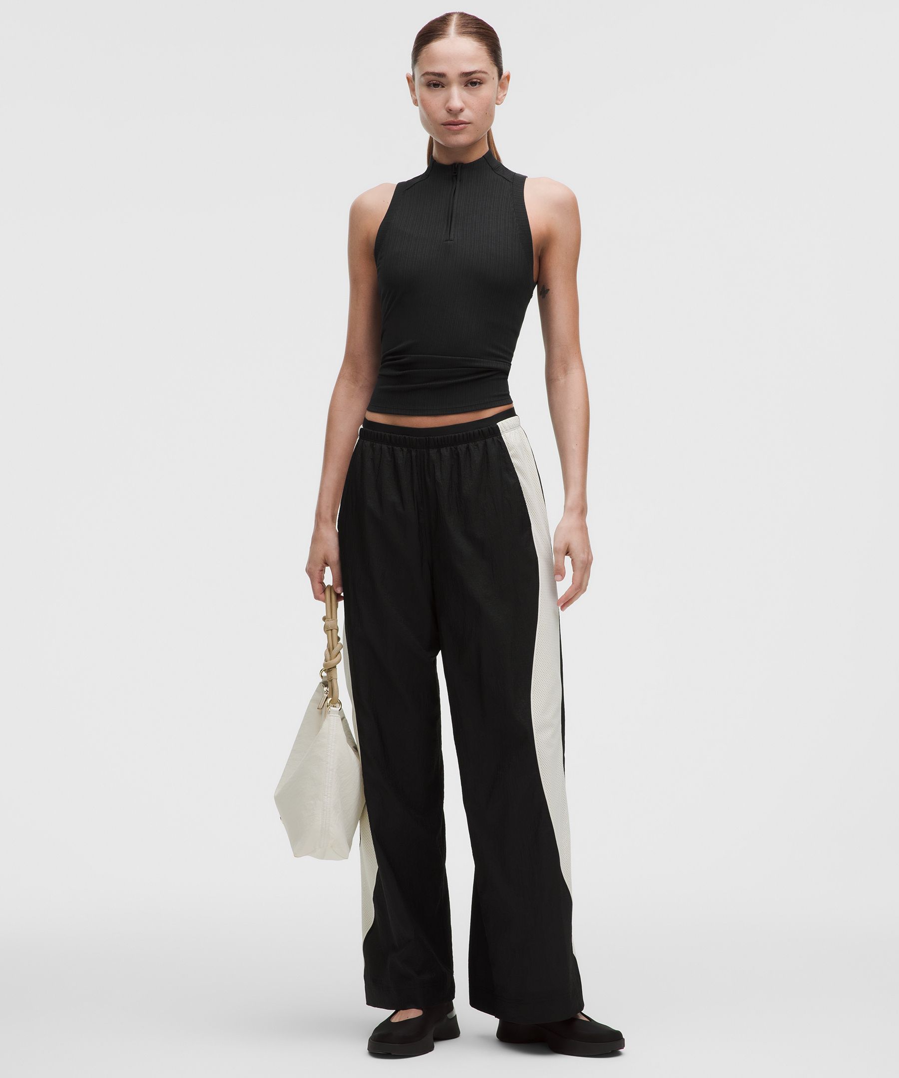 Hold Tight Micro-Rib Half-Zip Tank Top