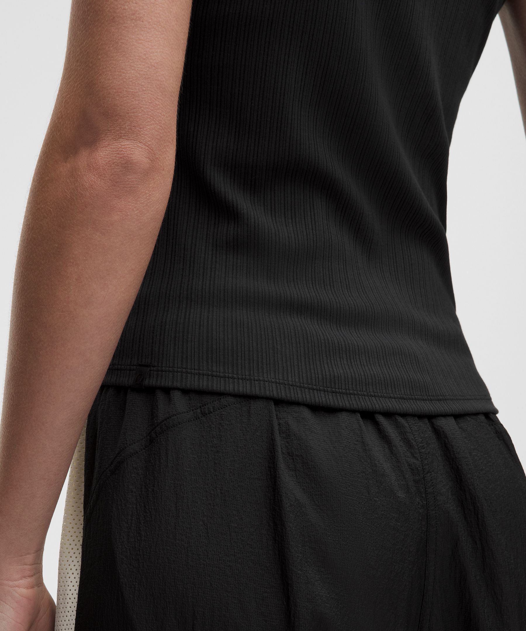 Hold Tight Micro-Rib Half-Zip Tank Top