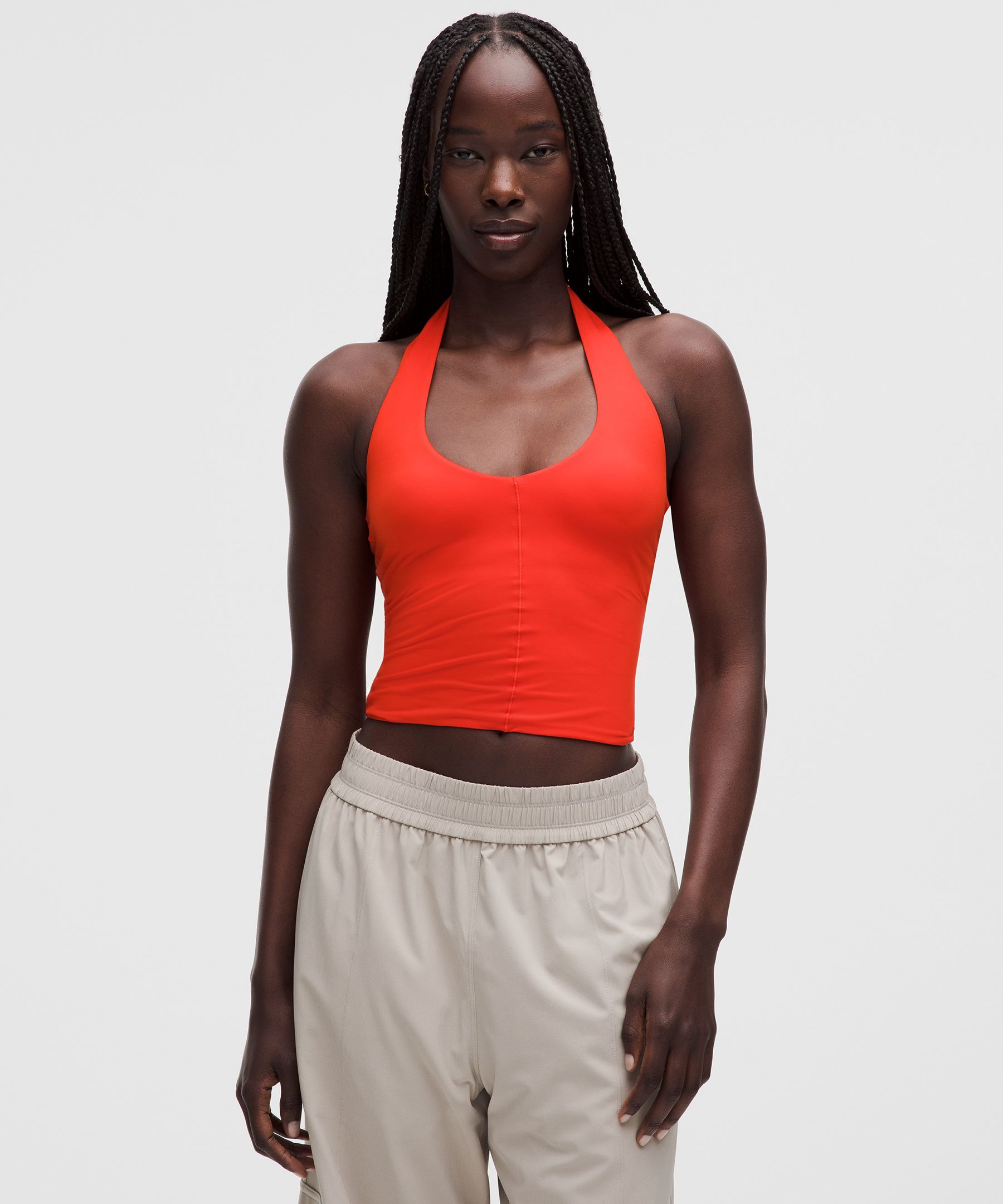 Lululemon Wundermost Ultra-Soft Nulu Halter Tank Top INTERNATIONAL SHIPPING