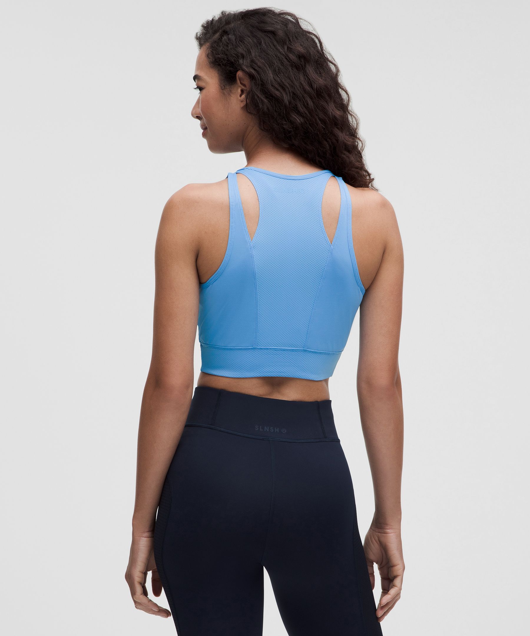 Mesh Cut-Out Cropped Tank Top *SLNSH Collection