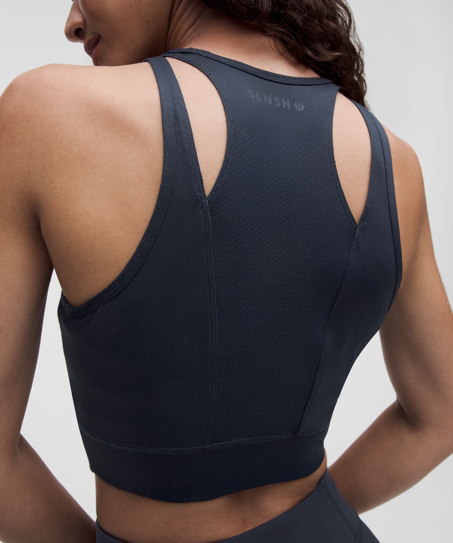 Mesh Cut-Out Cropped Tank Top *SLNSH Collection
