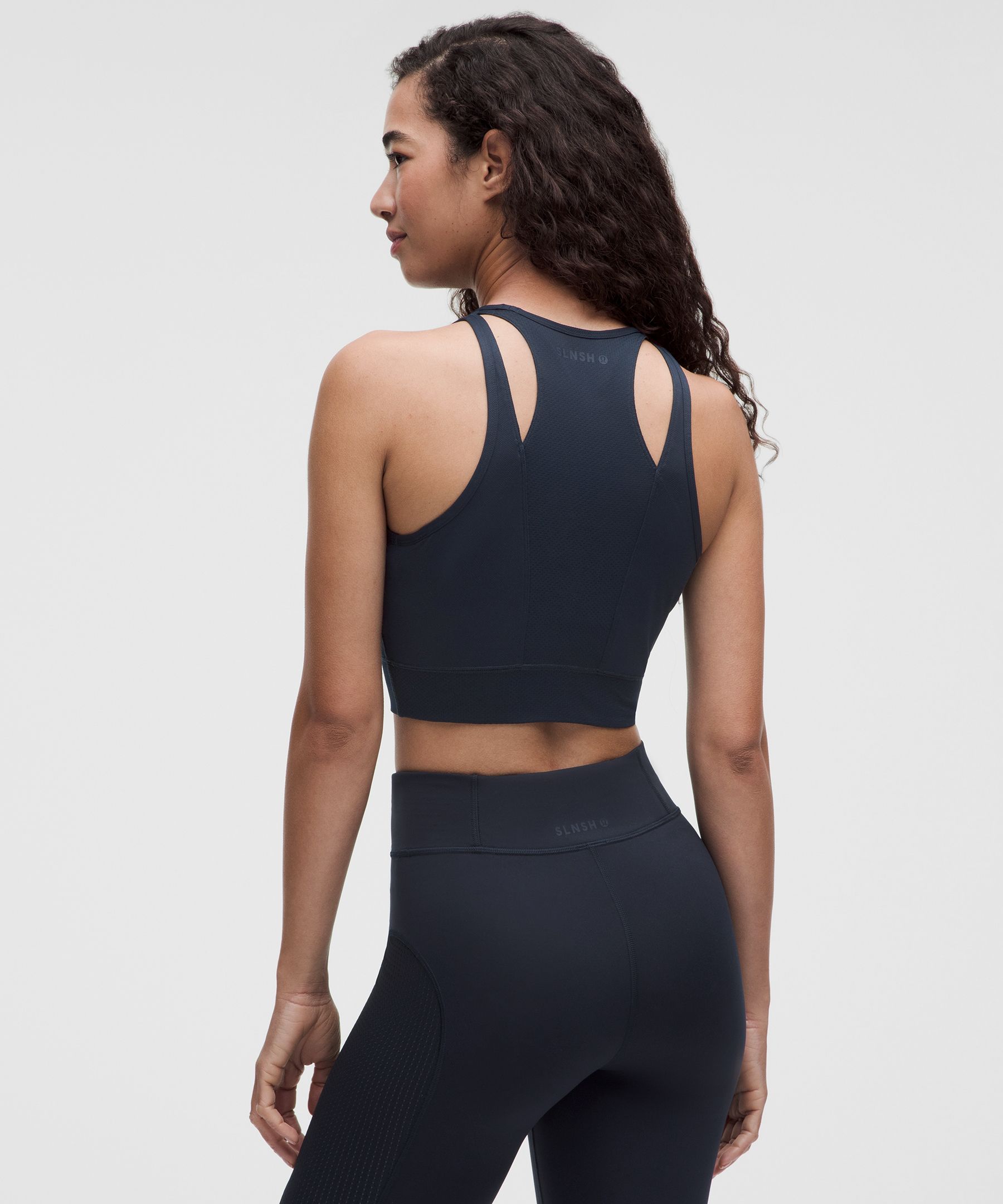 Mesh Cut-Out Cropped Tank Top *SLNSH Collection