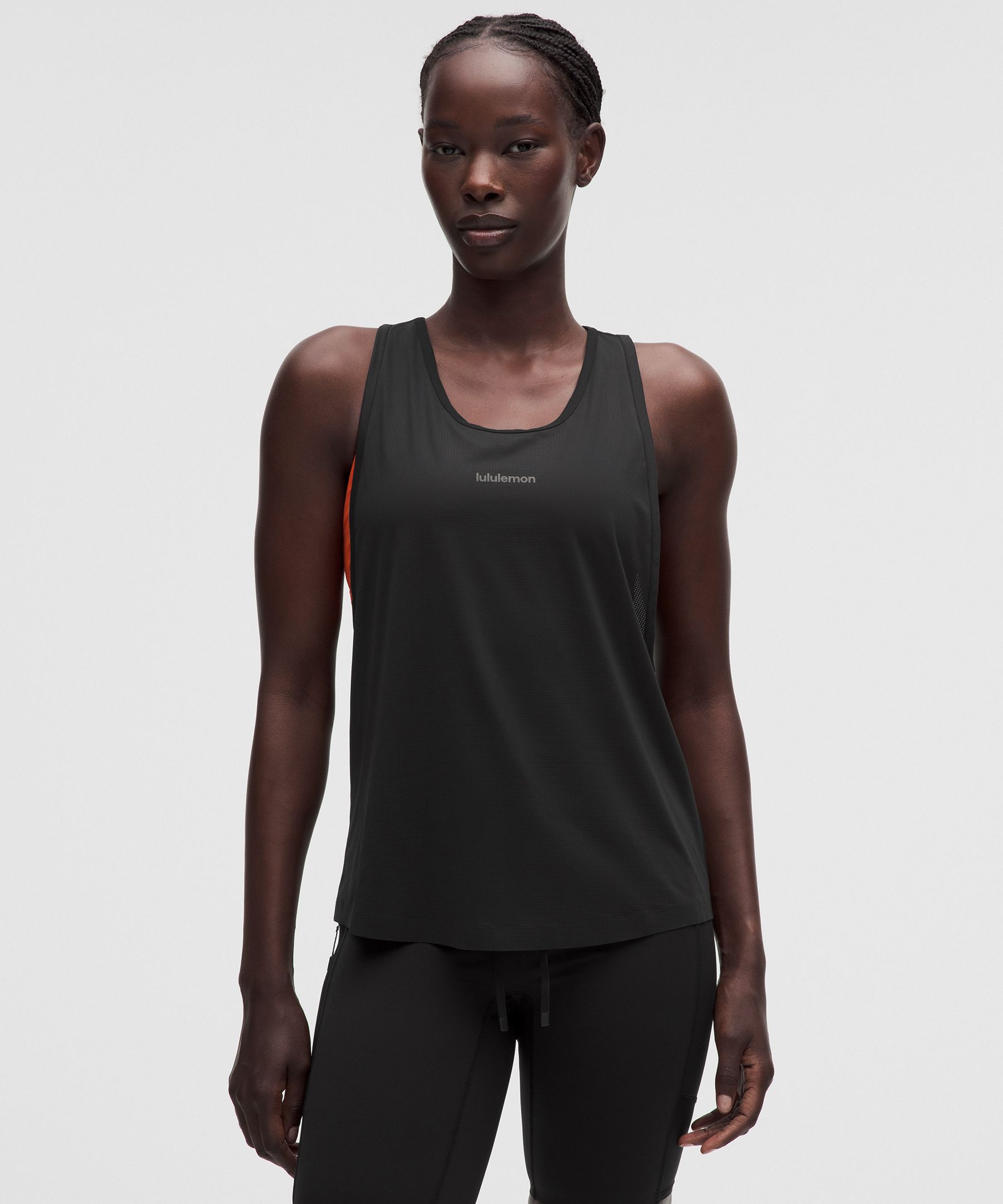 lululemon – Women’s Lightweight Classic-Fit Running Singlet – Color Black – Size Large
