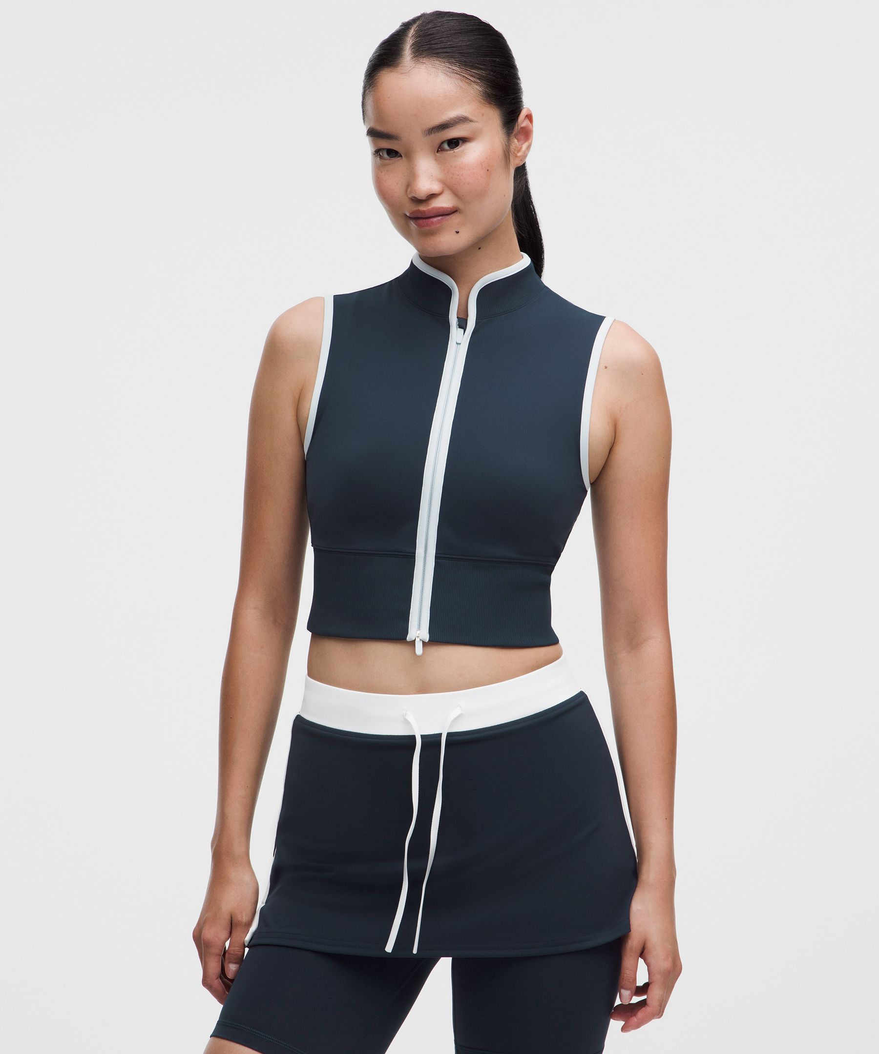 Everlux™ Colourblock Zip-Front Tank Top