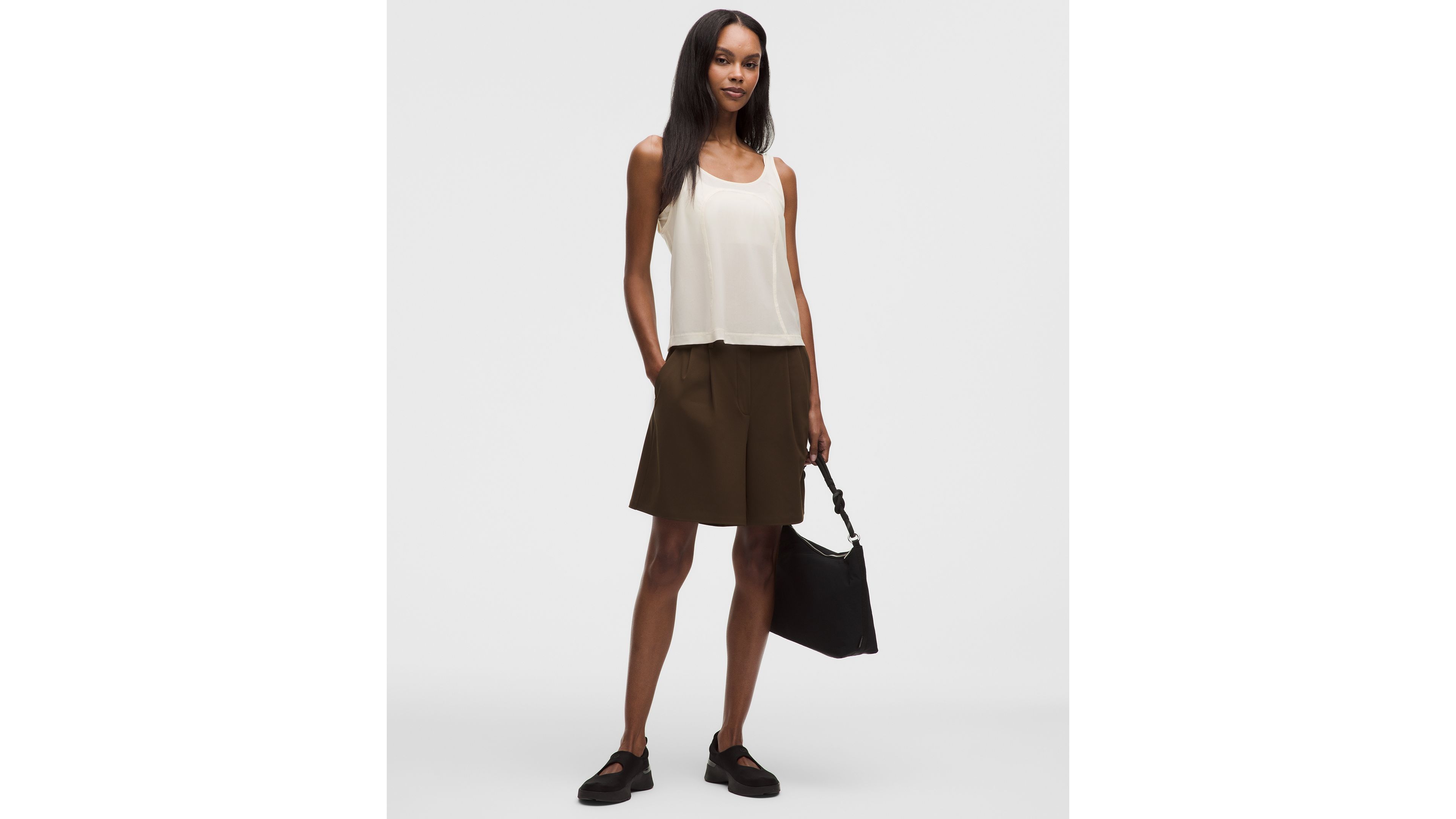 Stretch Mesh Relaxed-Fit Tank Top