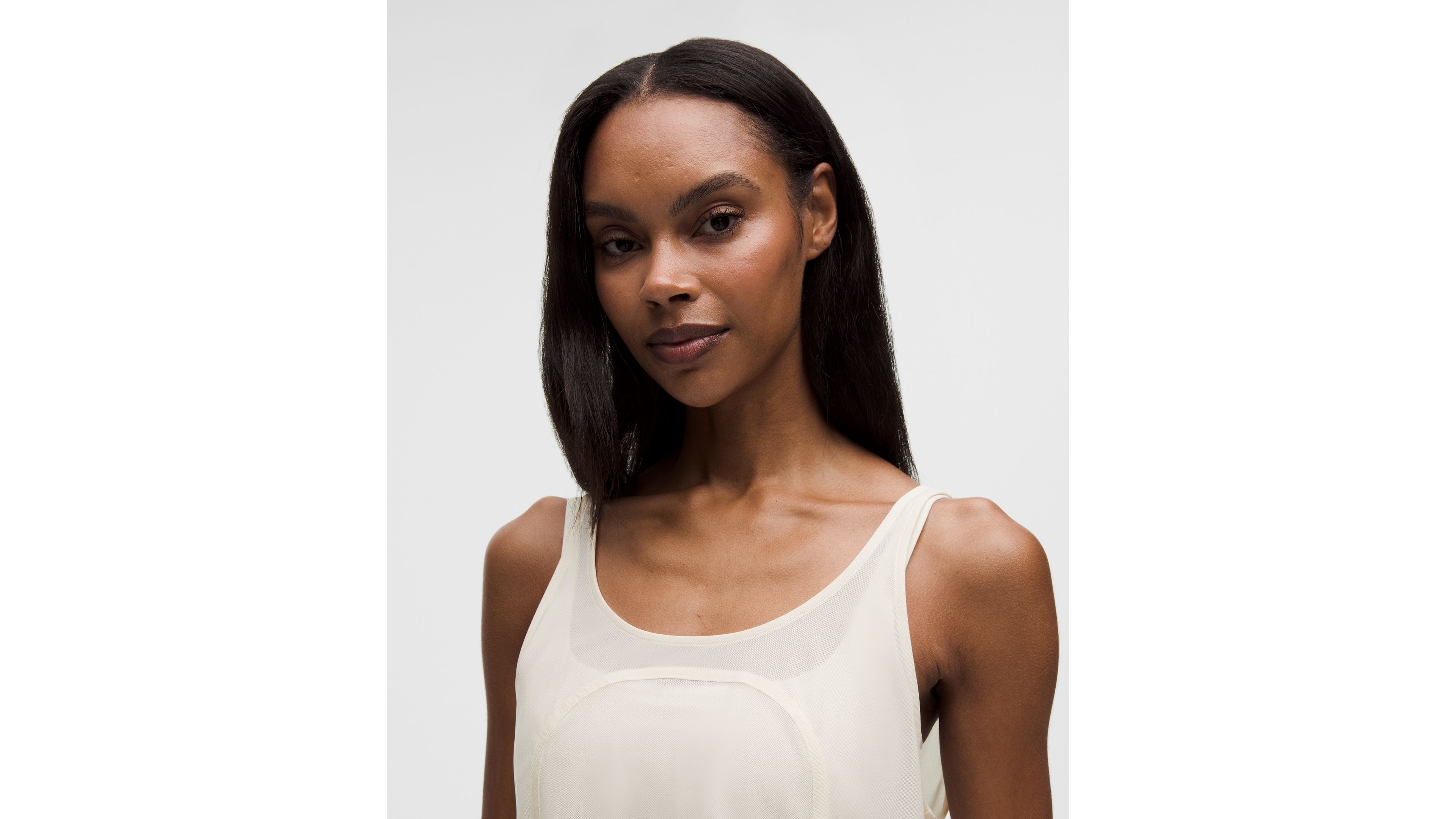 Stretch Mesh Relaxed-Fit Tank Top