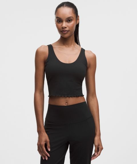Женский топ Lululemon Align Lettuce-Hem с чашками B/C