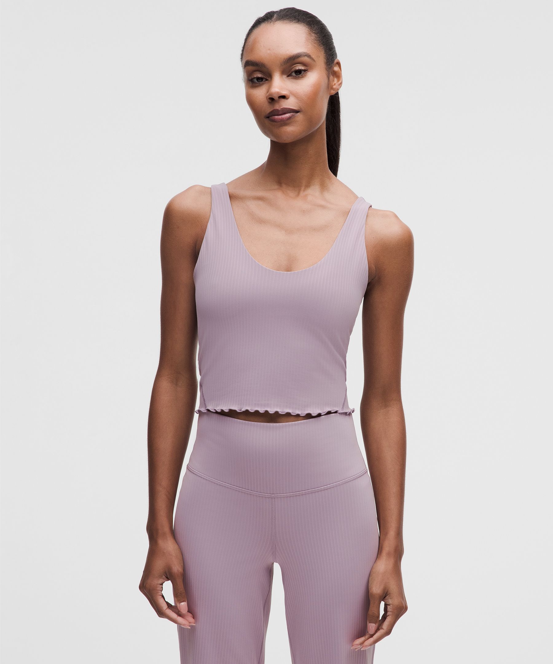 lululemon – Women’s Align Lettuce-Hem Tank Top Light Support, B/C Cup – Color Purple/Pastel – Size 4