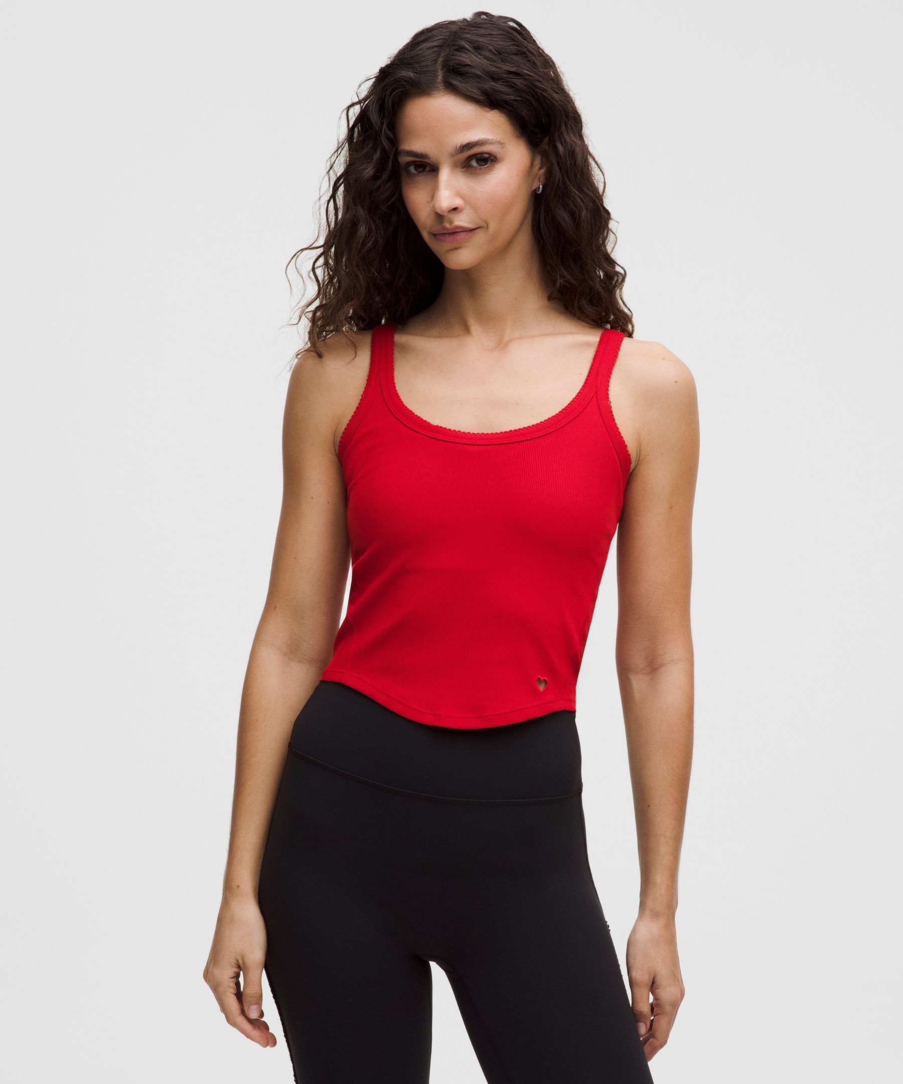 Nulu Ribbed Cropped Tank Top 