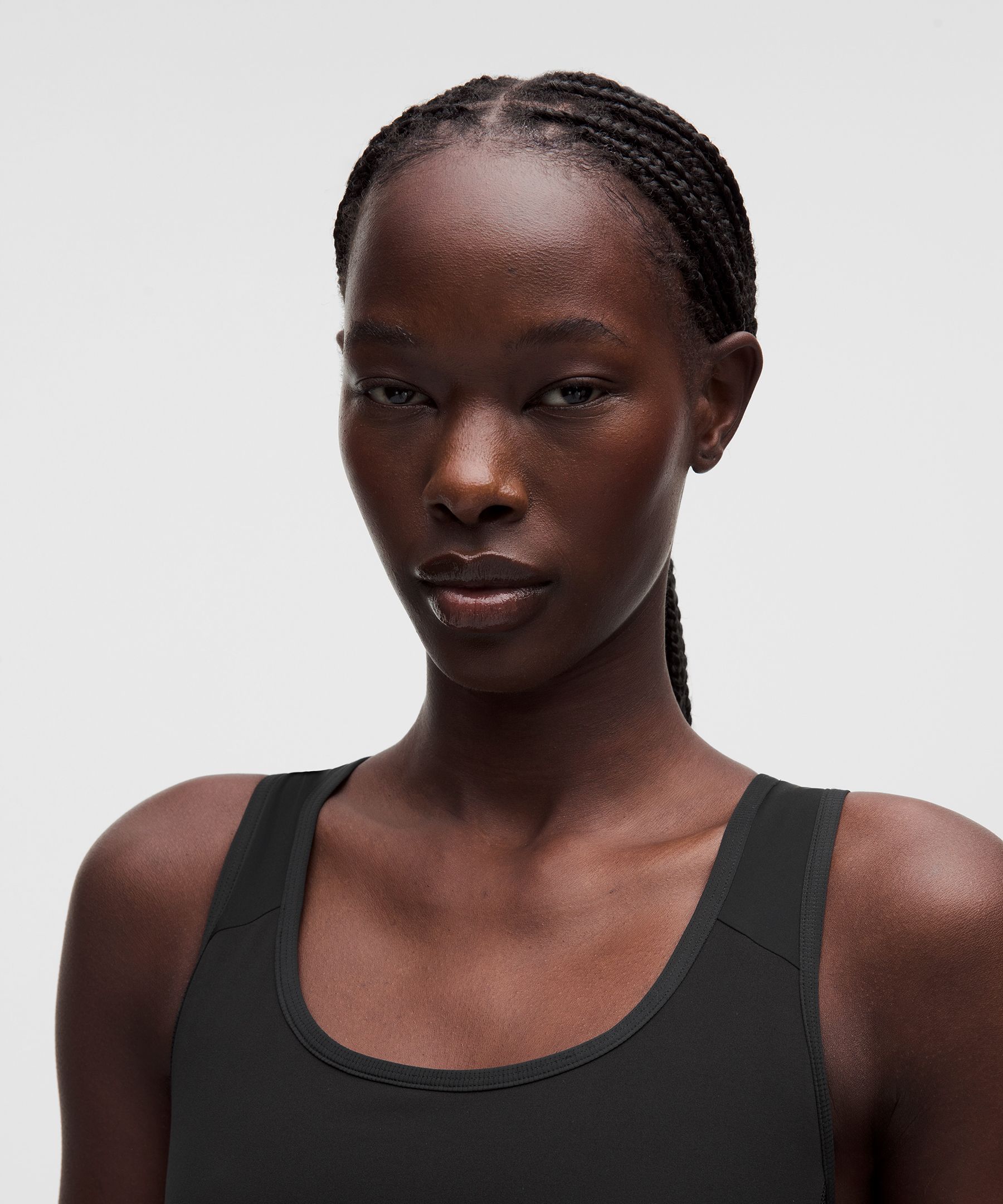 Mesh-Back Tank Top with Drop-In Pockets *Light Support, B/C Cup