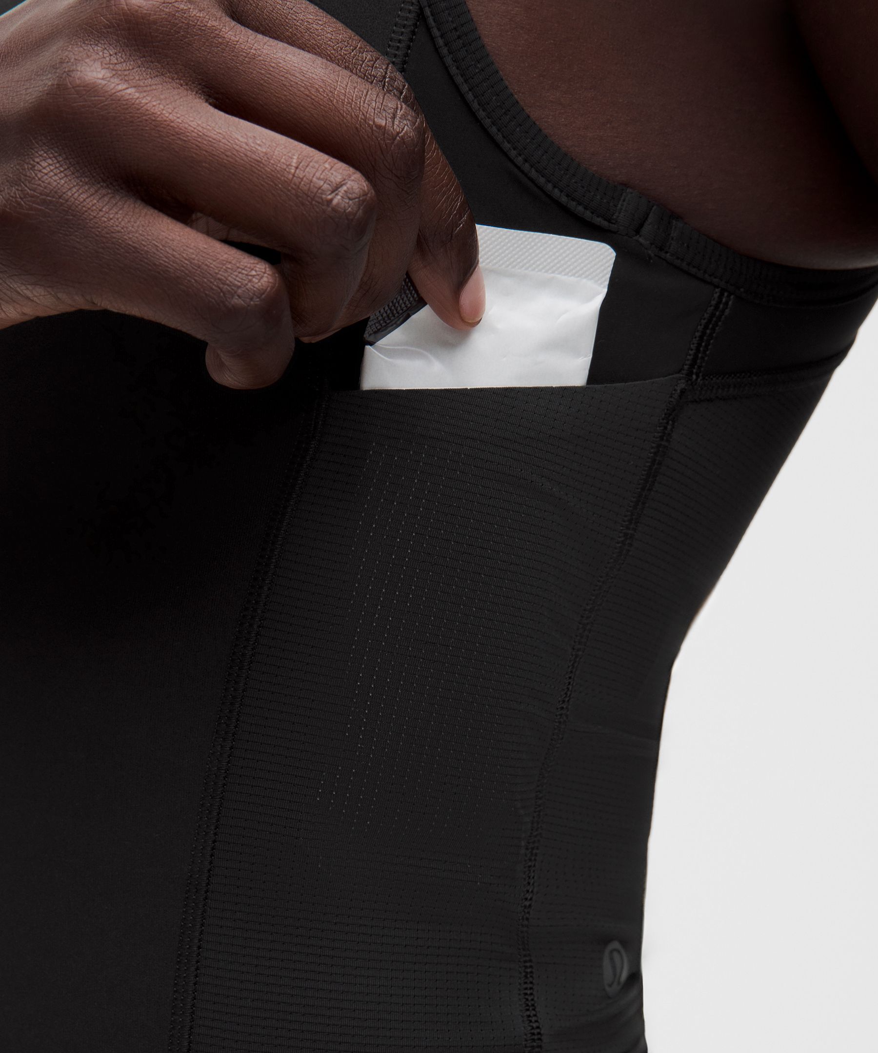 Mesh-Back Tank Top with Drop-In Pockets *Light Support, B/C Cup