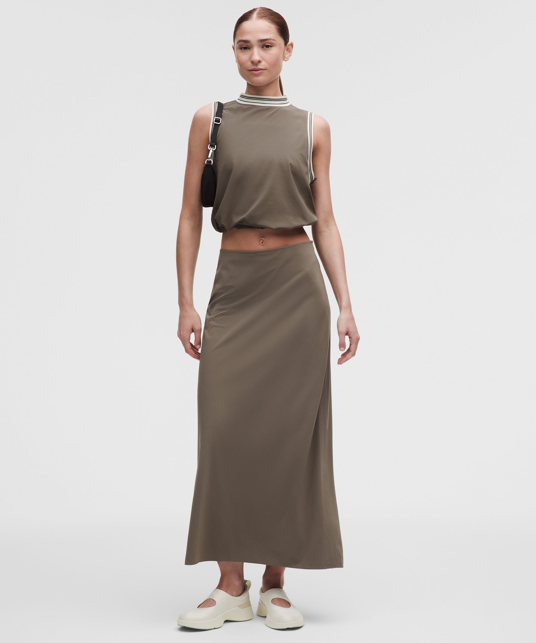 Breezily Tanktop mit raffbarem Saum *Besatz