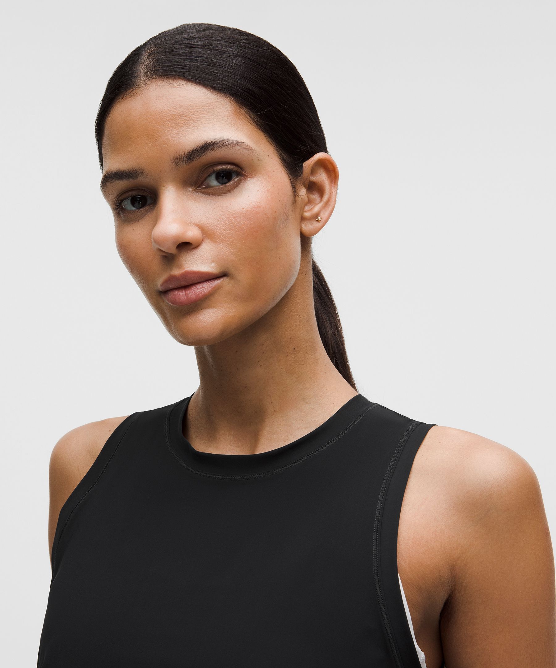 Side-Ruched Running Tank Top