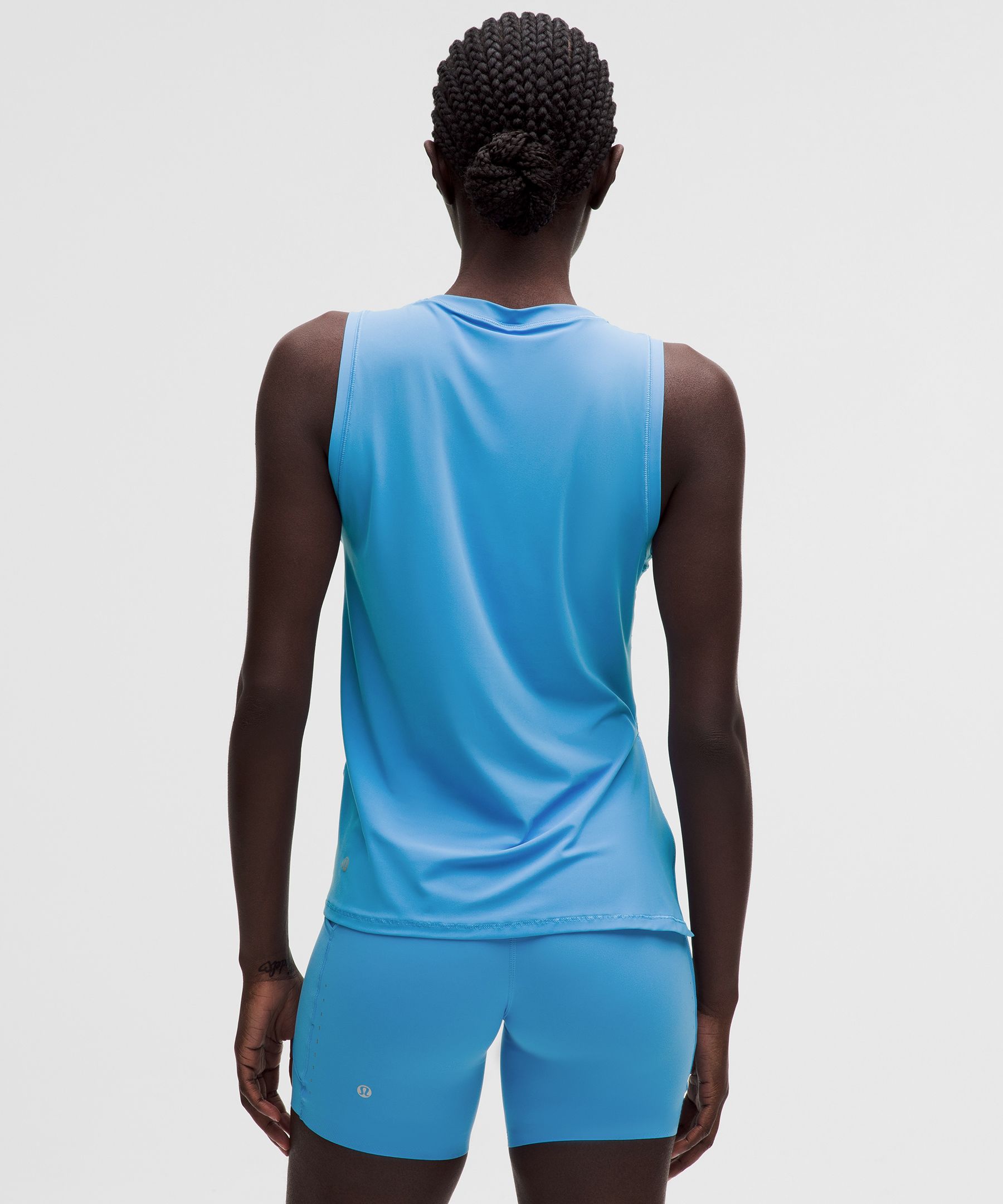 Side-Ruched Running Tank Top