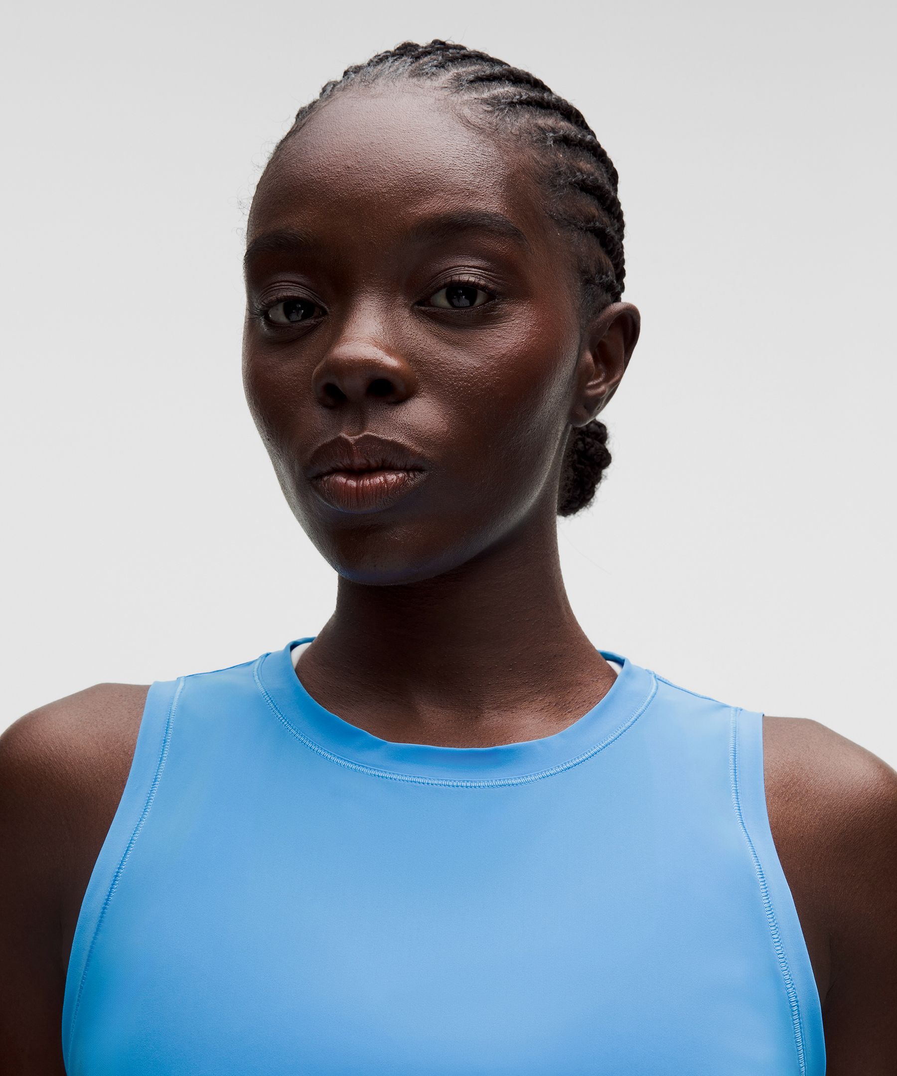 Side-Ruched Running Tank Top