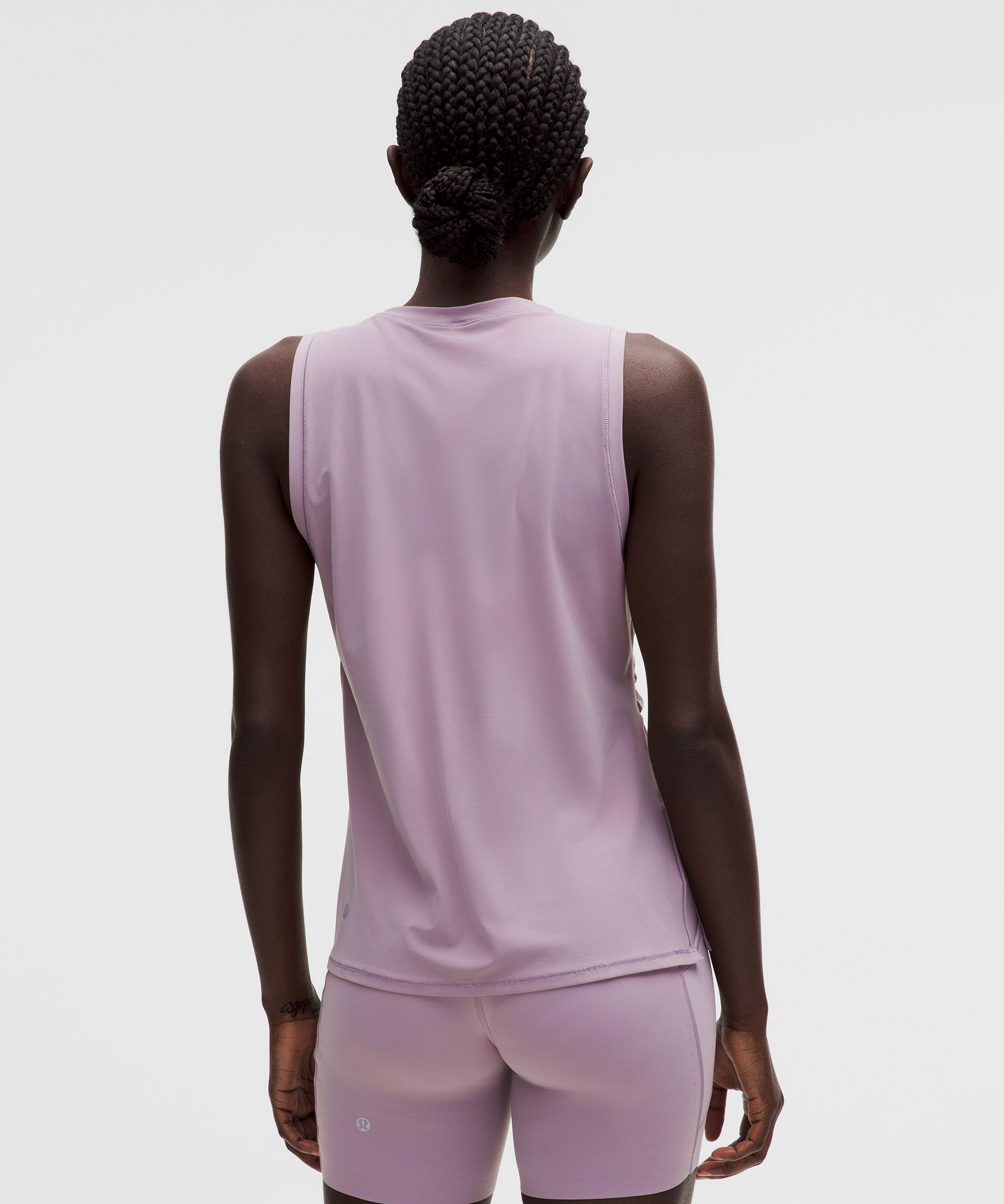 Side-Ruched Running Tank Top