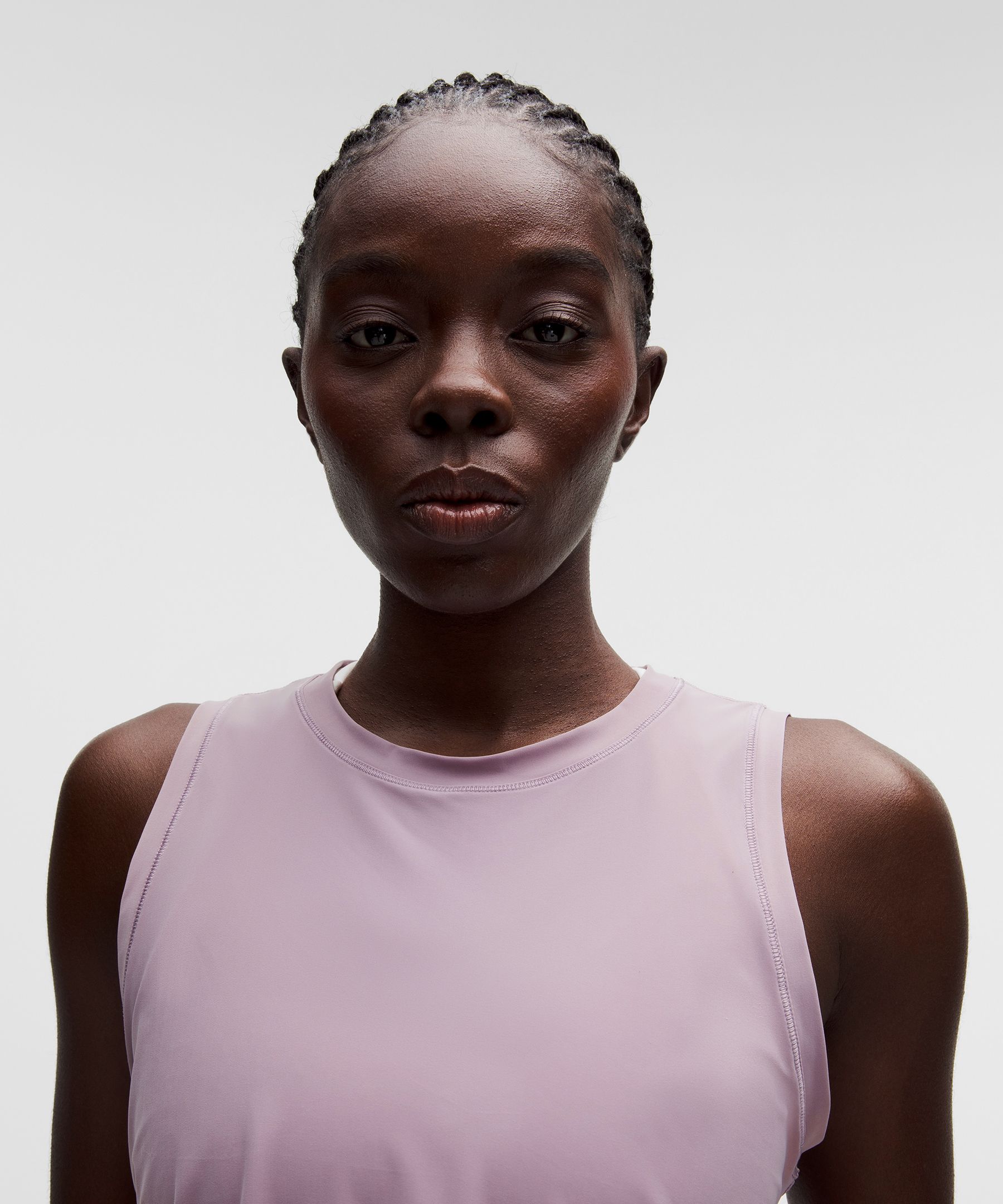 Side-Ruched Running Tank Top