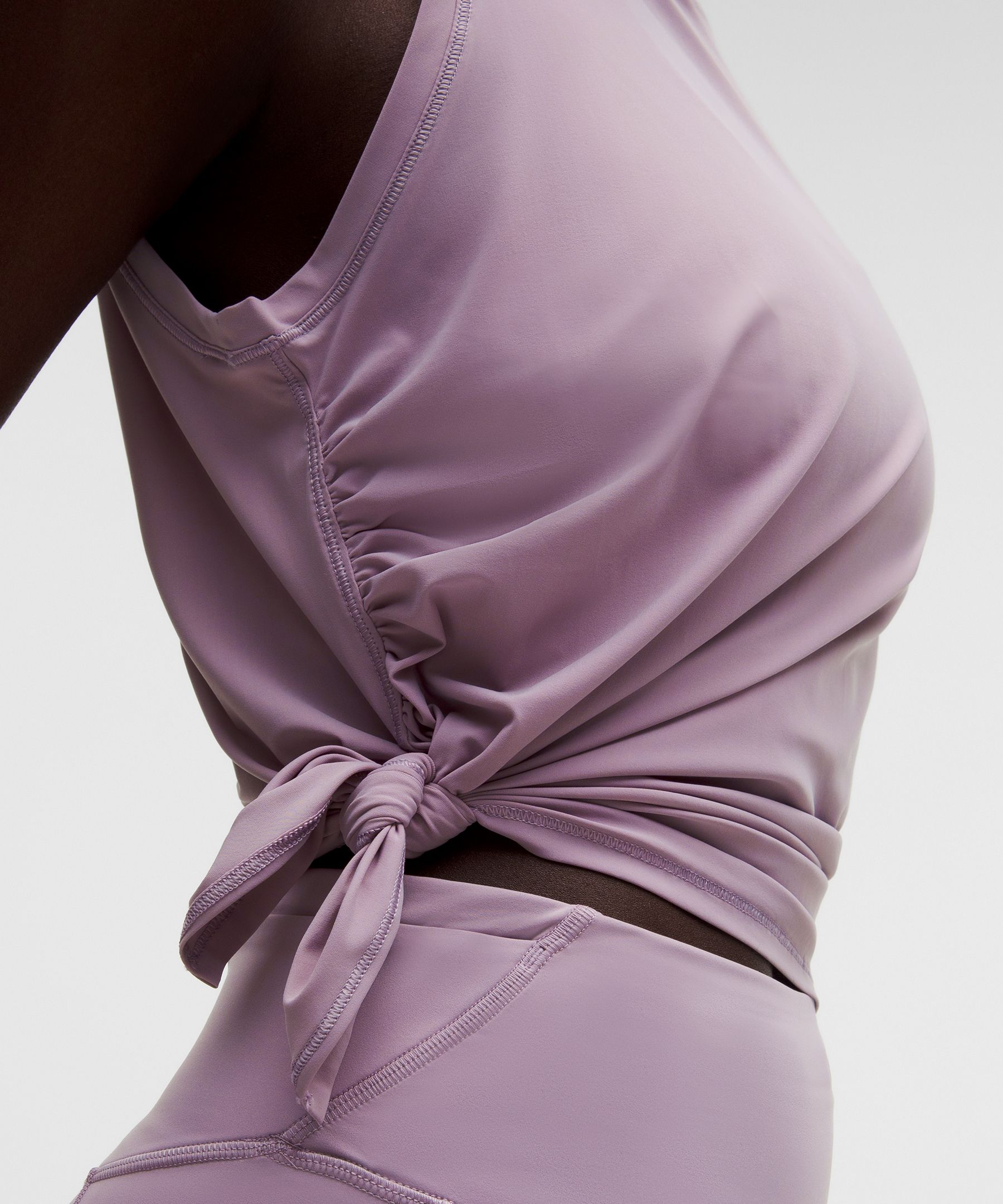 Side-Ruched Running Tank Top