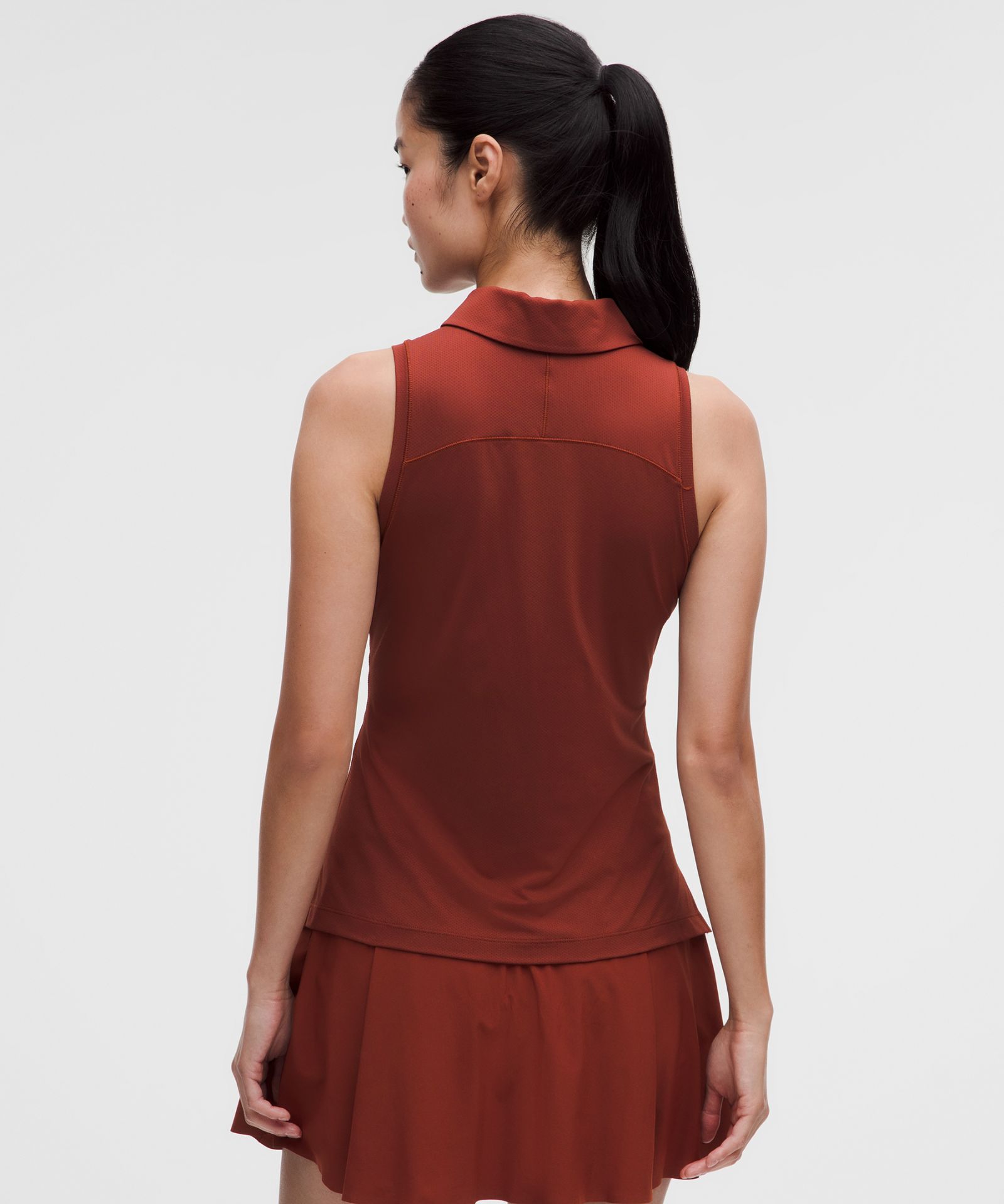 Lululemon Quick-Dry Sleeveless Polo Shirt Straight Hem *Logo — фото 3