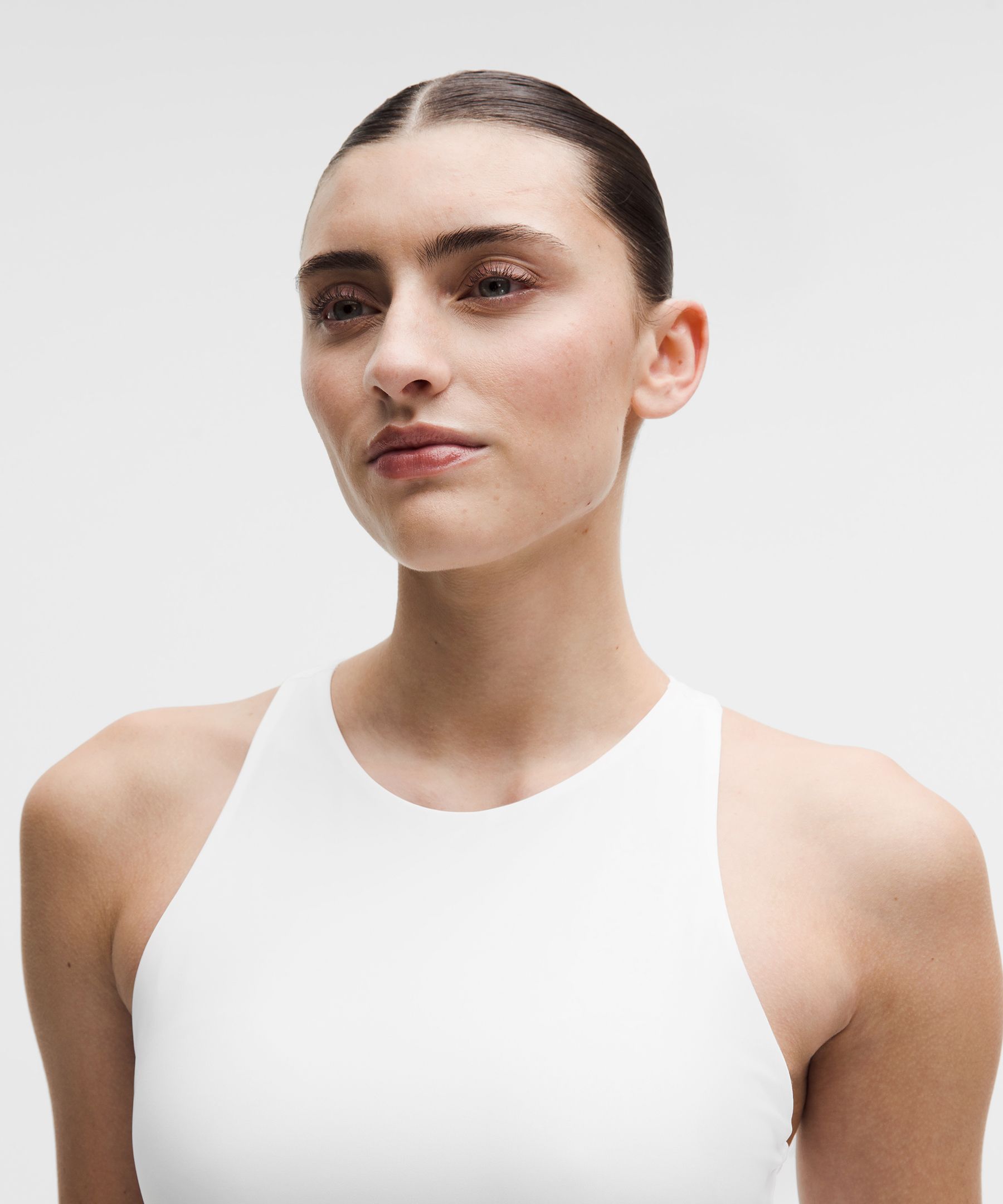 Racerback High-Neck Tennis Tank Top