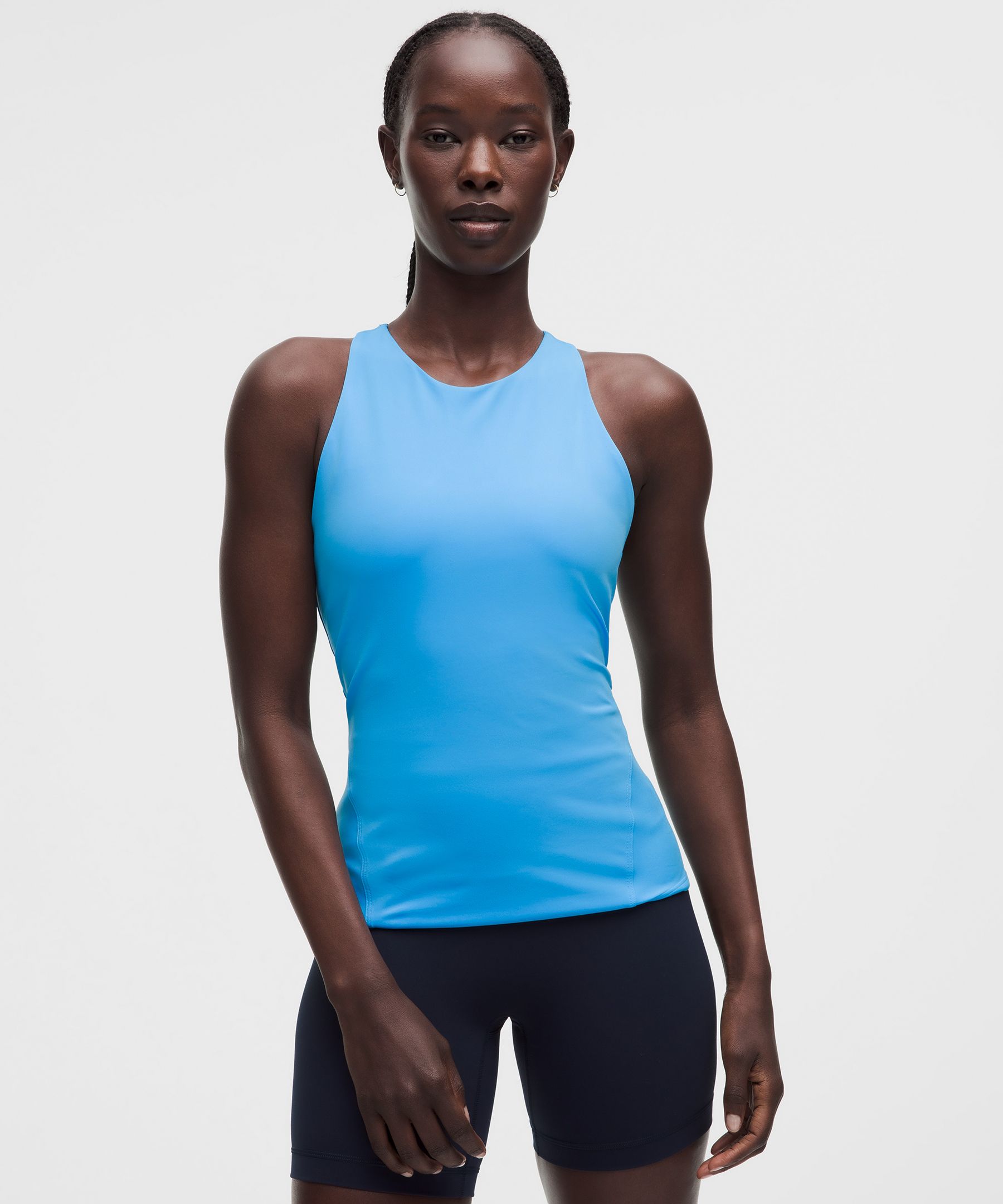 Racerback High-Neck Tennis Tank Top