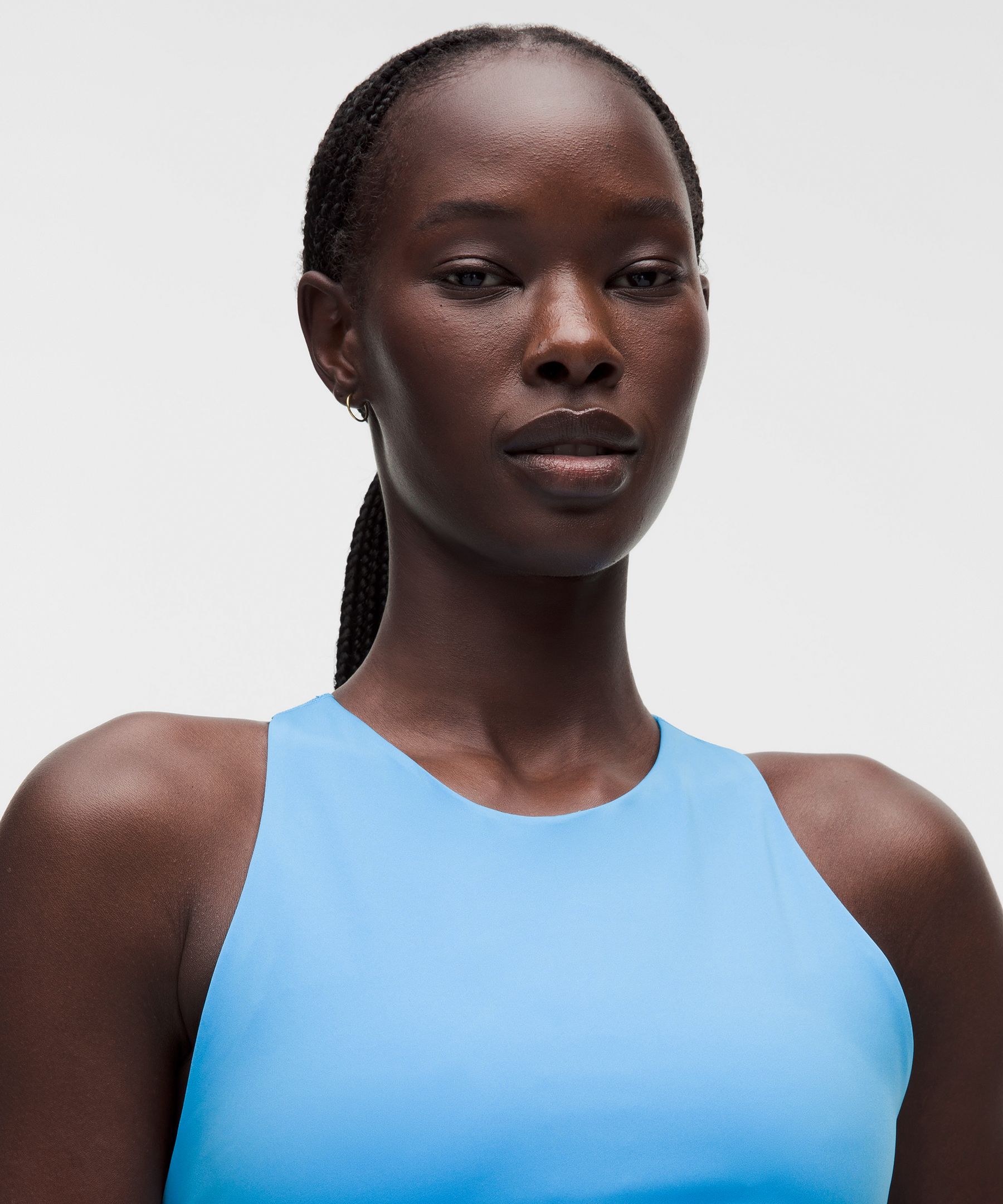 Racerback High-Neck Tennis Tank Top