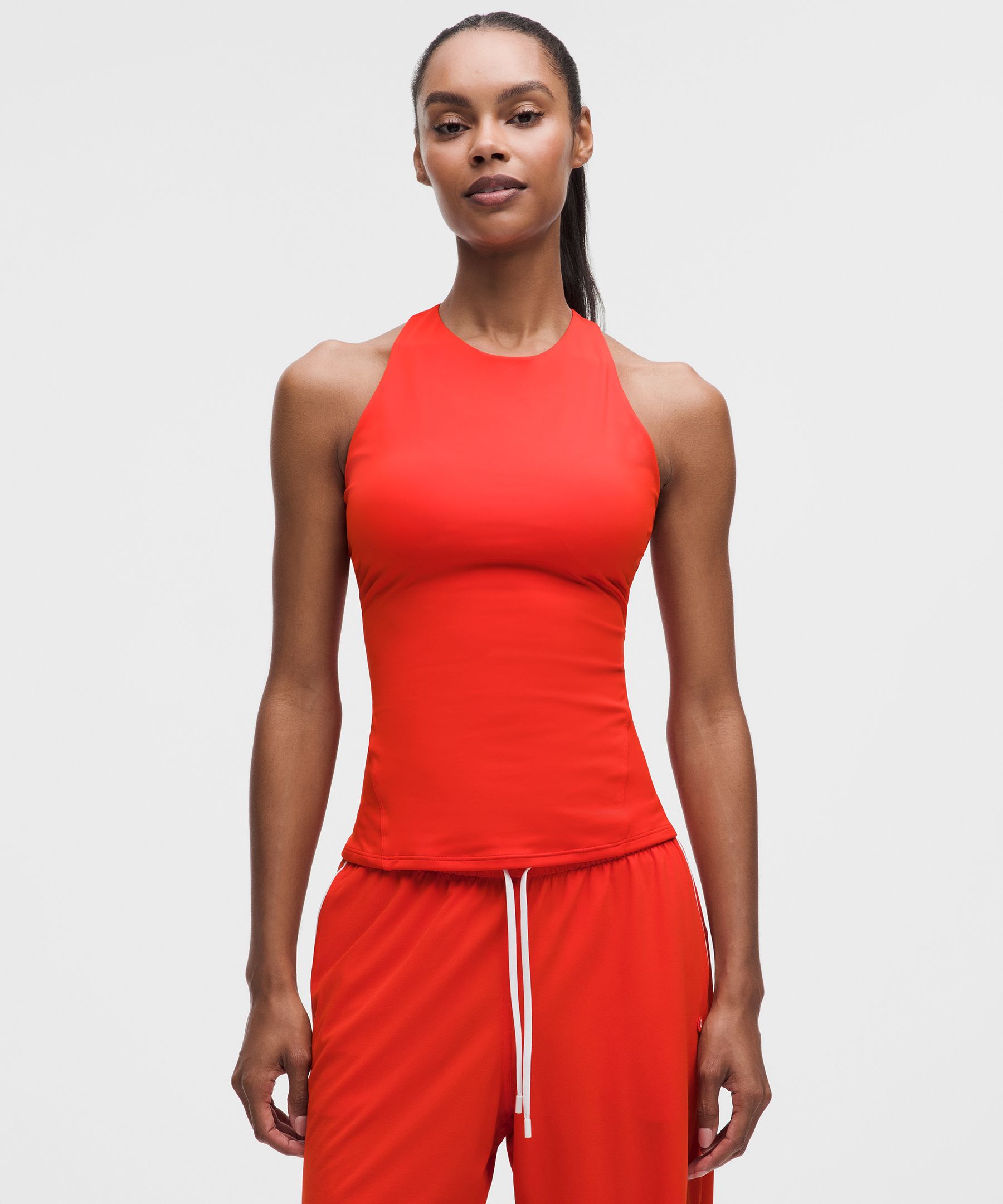 lululemon – Women’s Racerback High-Neck Tennis Tank Top B/C Cup – Color Red – Size XS