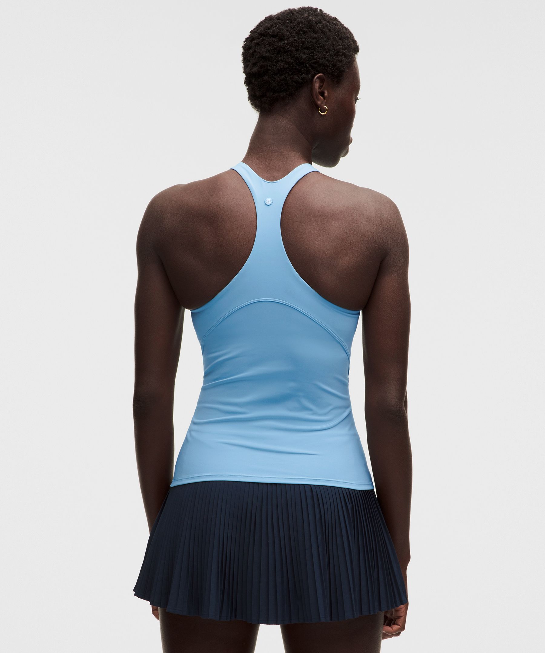 Racerback High-Neck Tennis Tank Top *B/C Cup