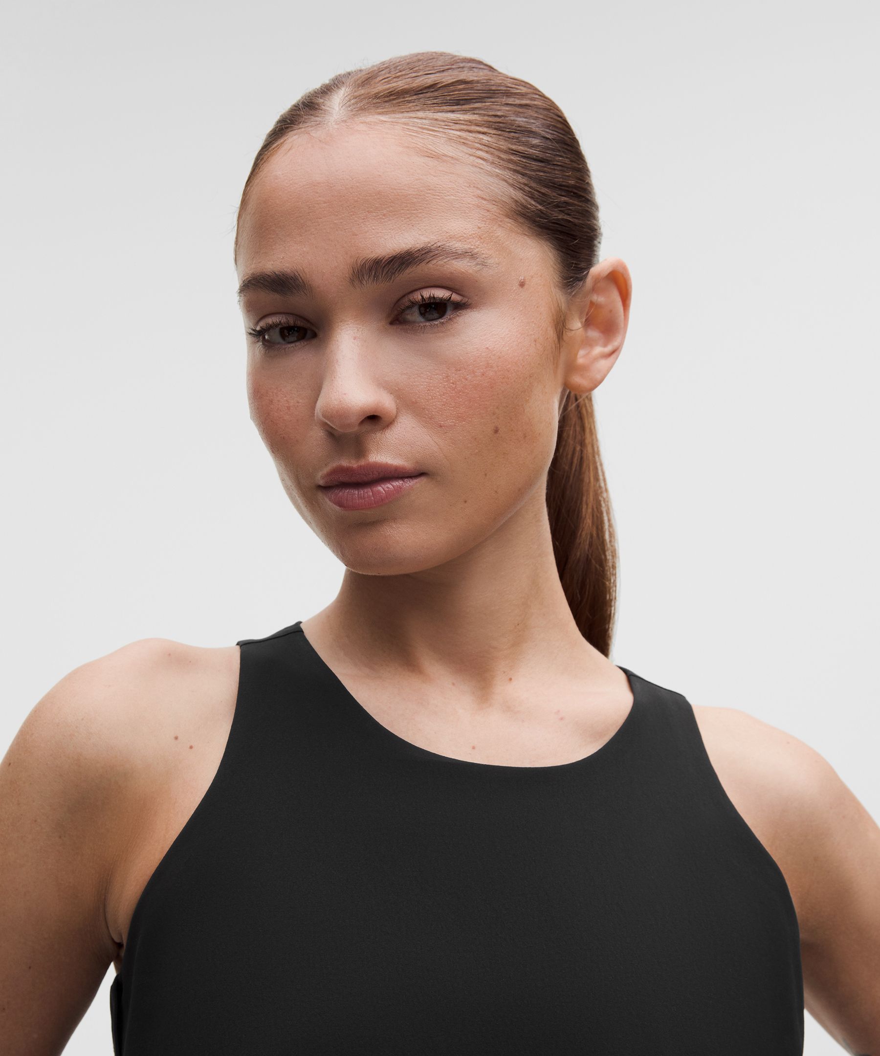 Stretch Woven Relaxed-Fit Tank Top