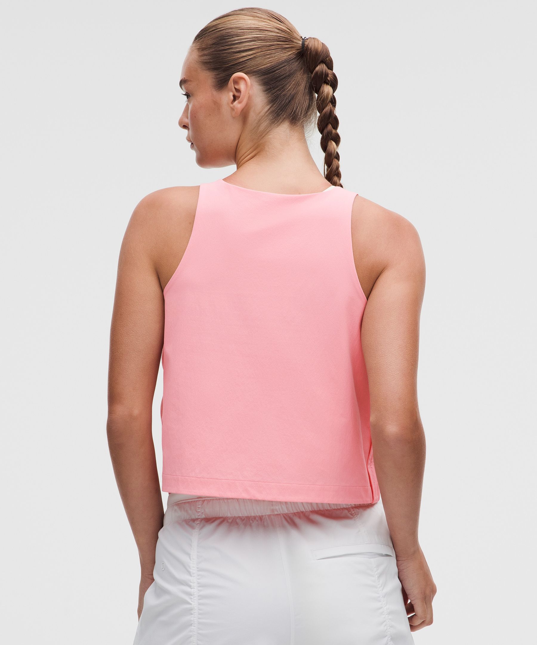 Stretch Woven Relaxed-Fit Tank Top