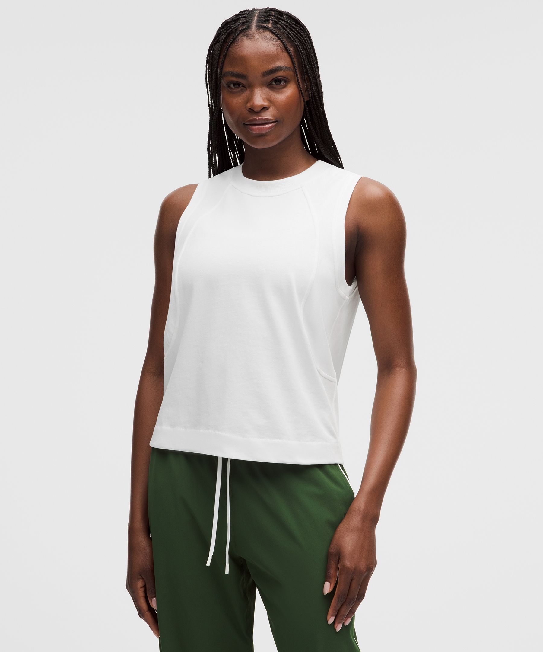 Tank top Scuba de jersey de algod&oacute;n