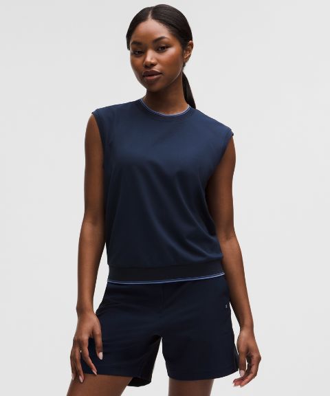 Lululemon Pique Relaxed-Fit Crewneck Golf Tank Top