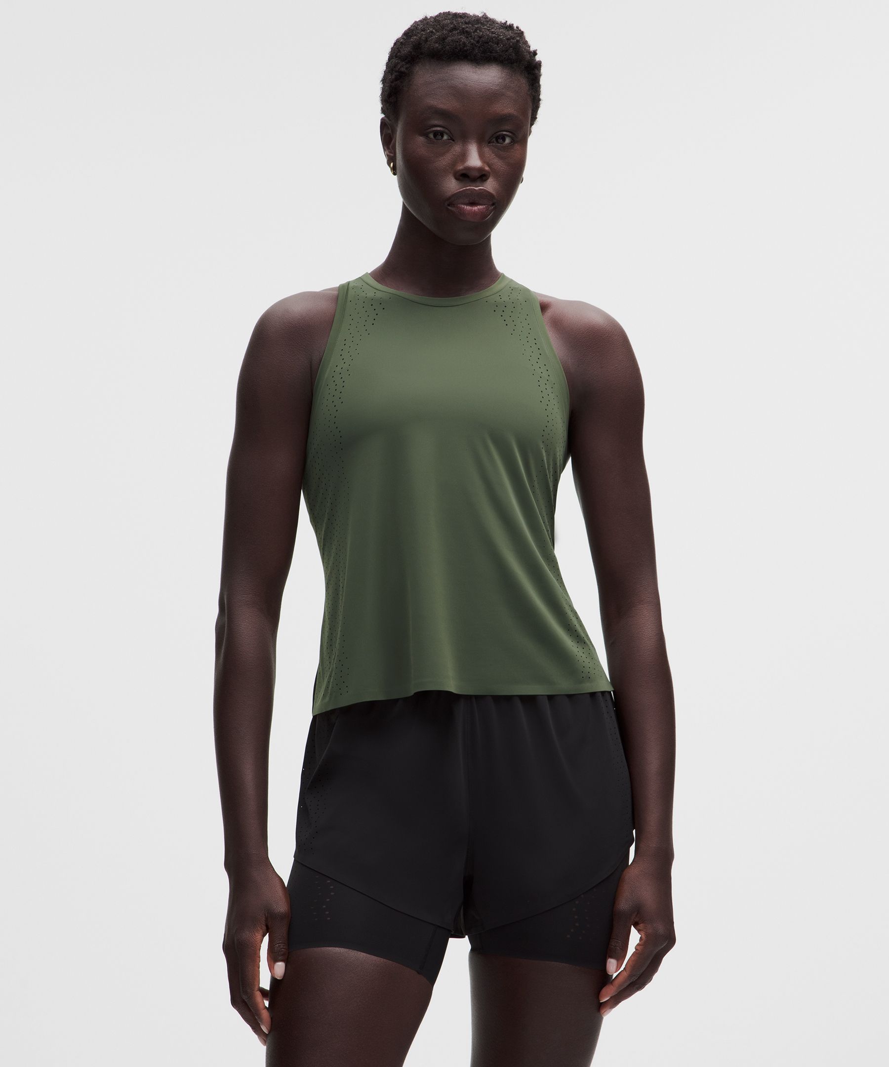 Sleek Perforated Tank Top