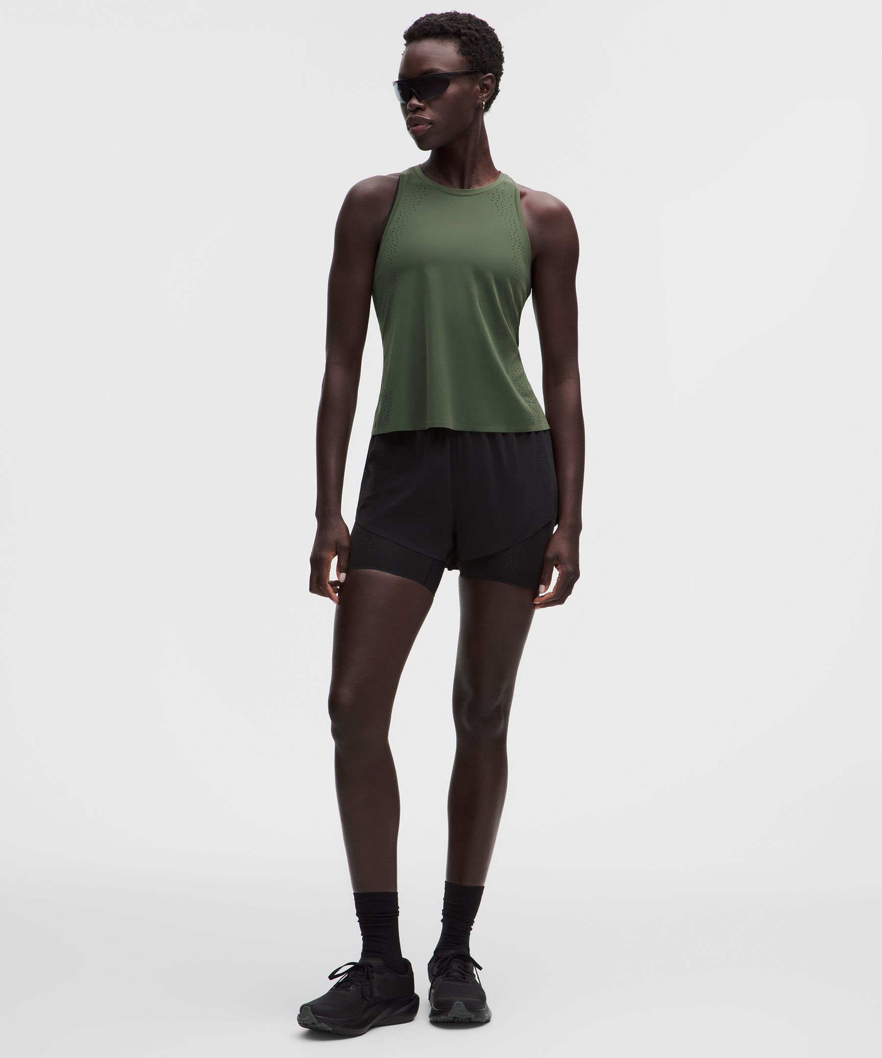 Sleek Perforated Tank Top
