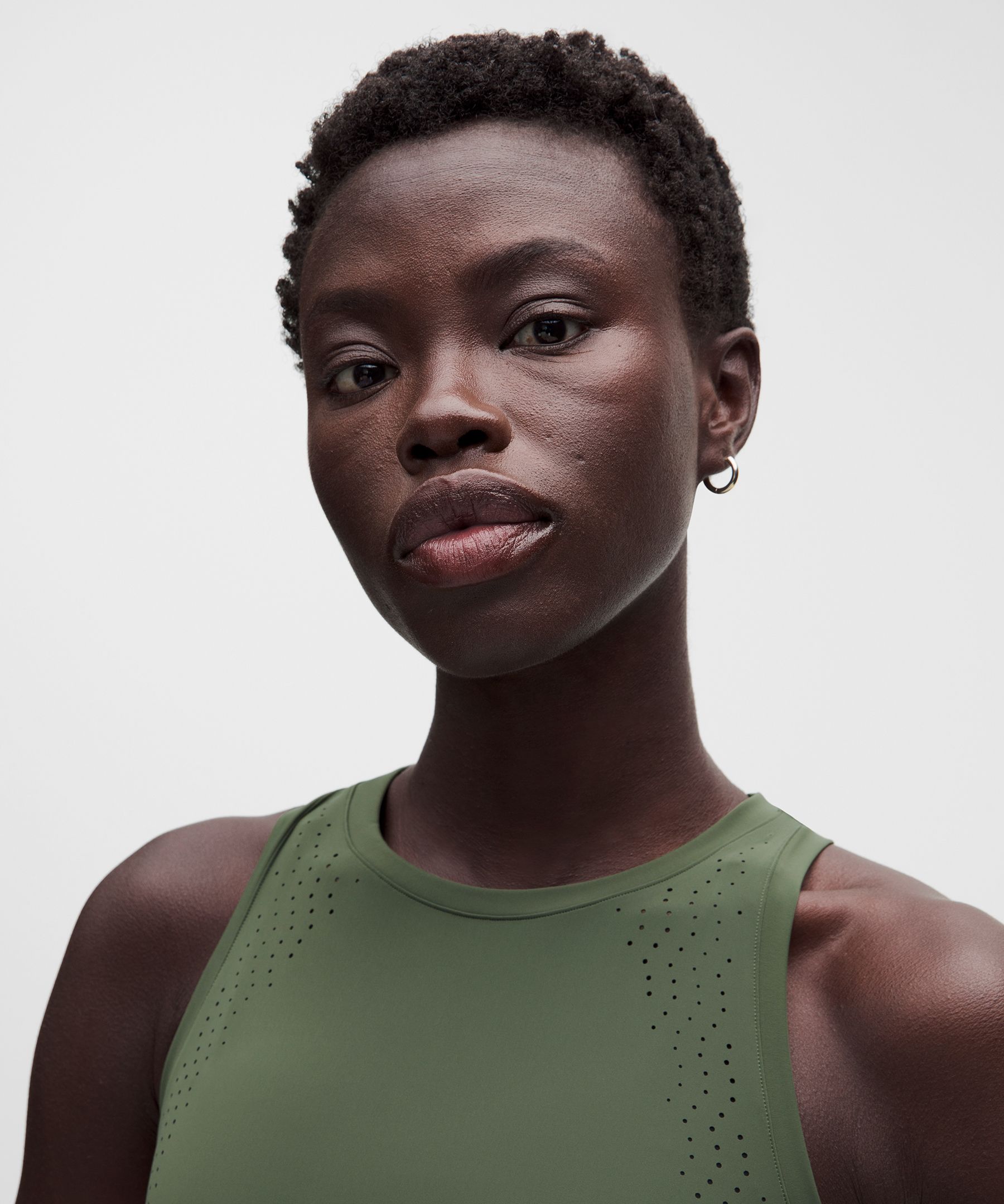 Sleek Perforated Tank Top