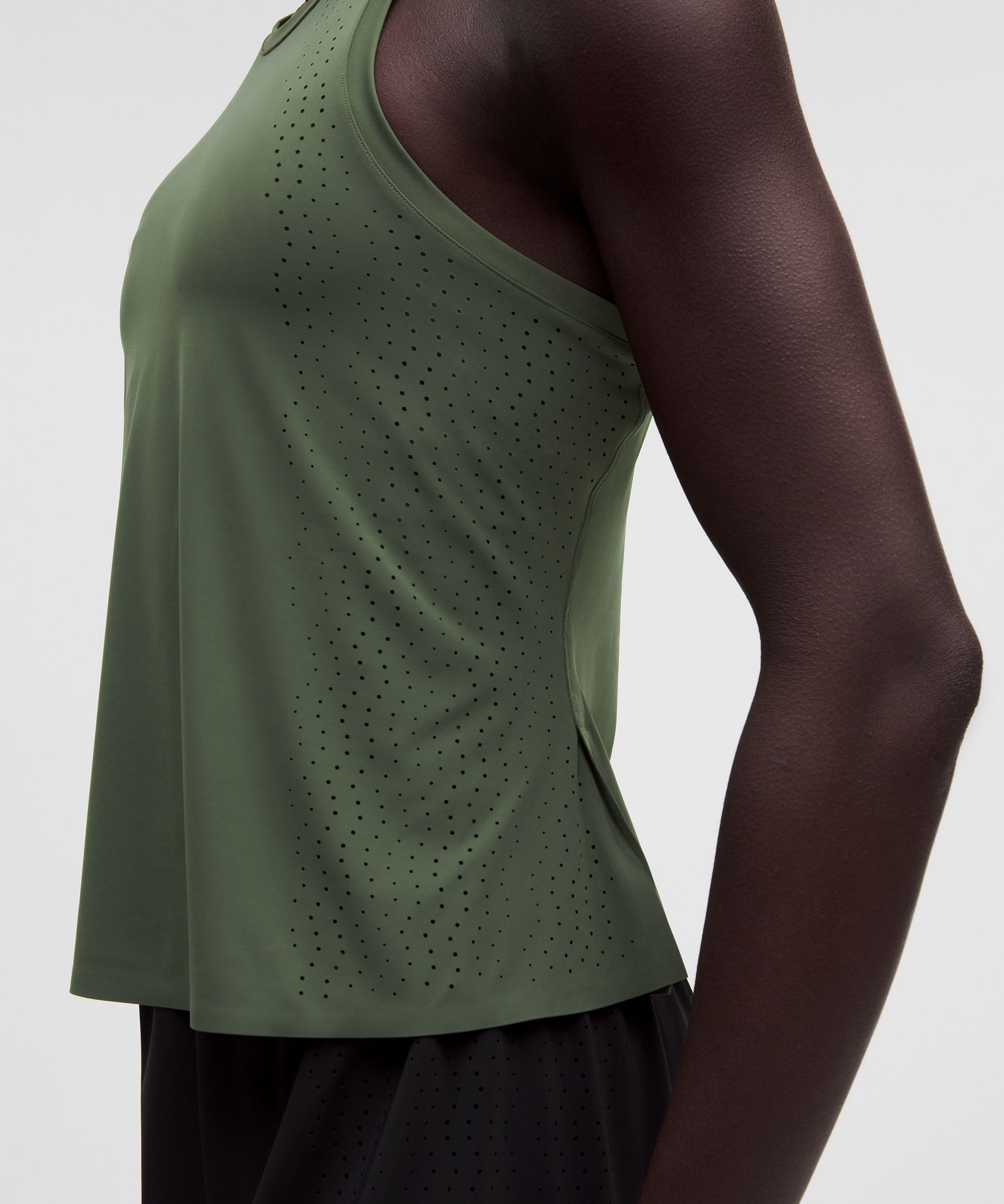Sleek Perforated Tank Top