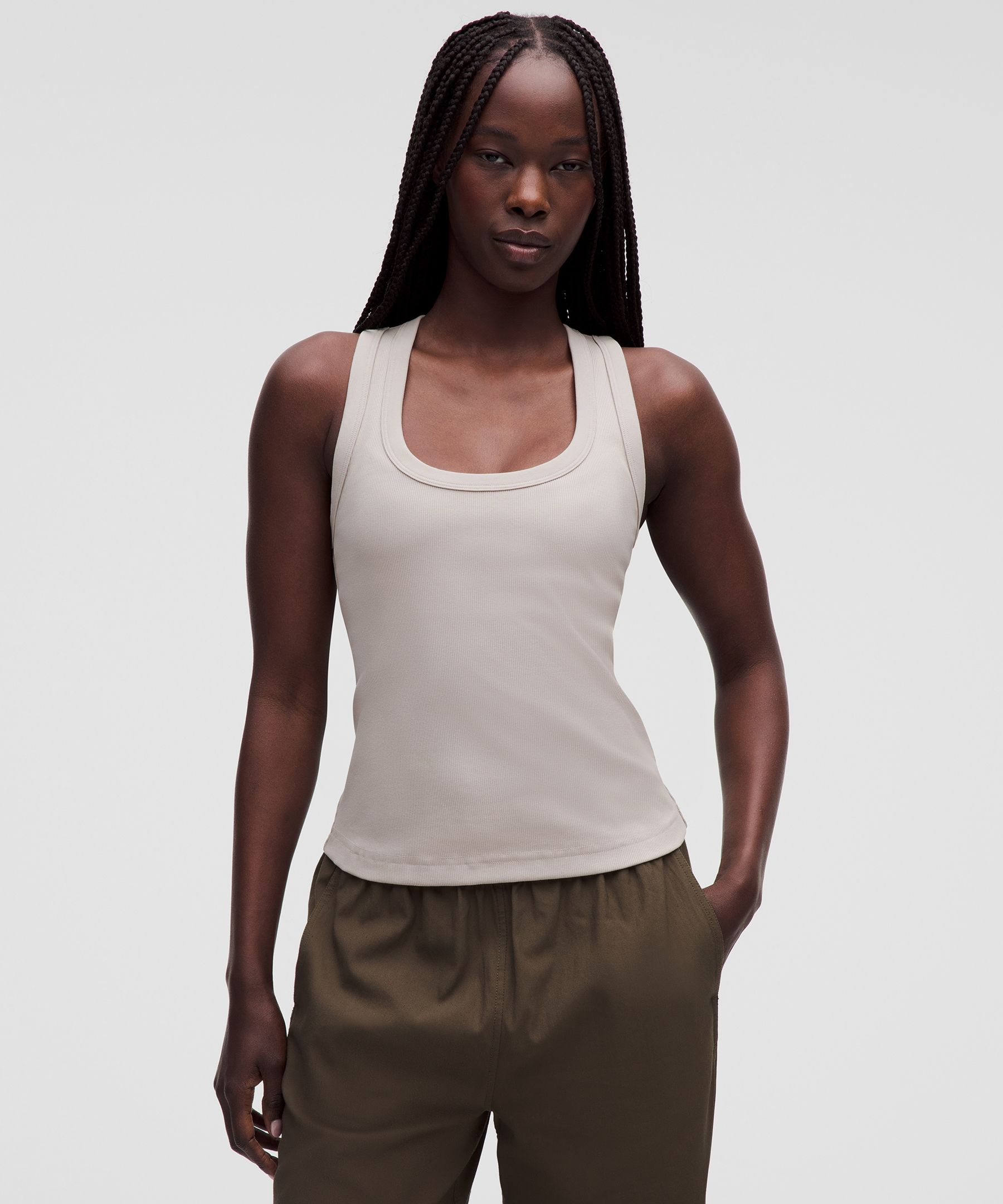 Little Scoopneck Tank Top *Cotton Ribbed | Women's Sleeveless