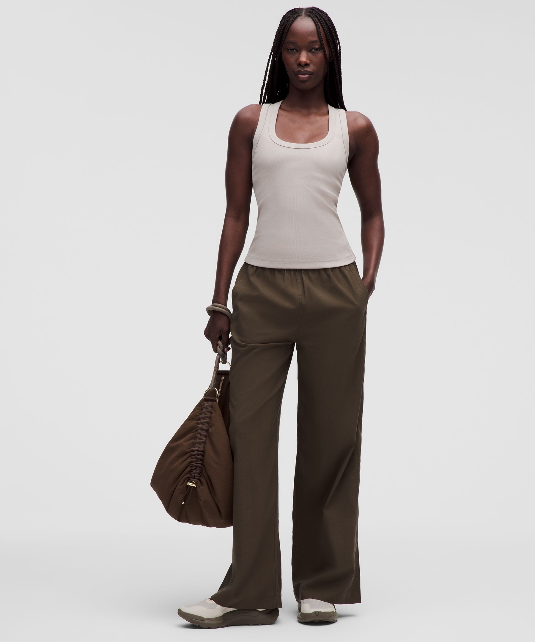 Little Ribbed Scoop-Neck Tank Top