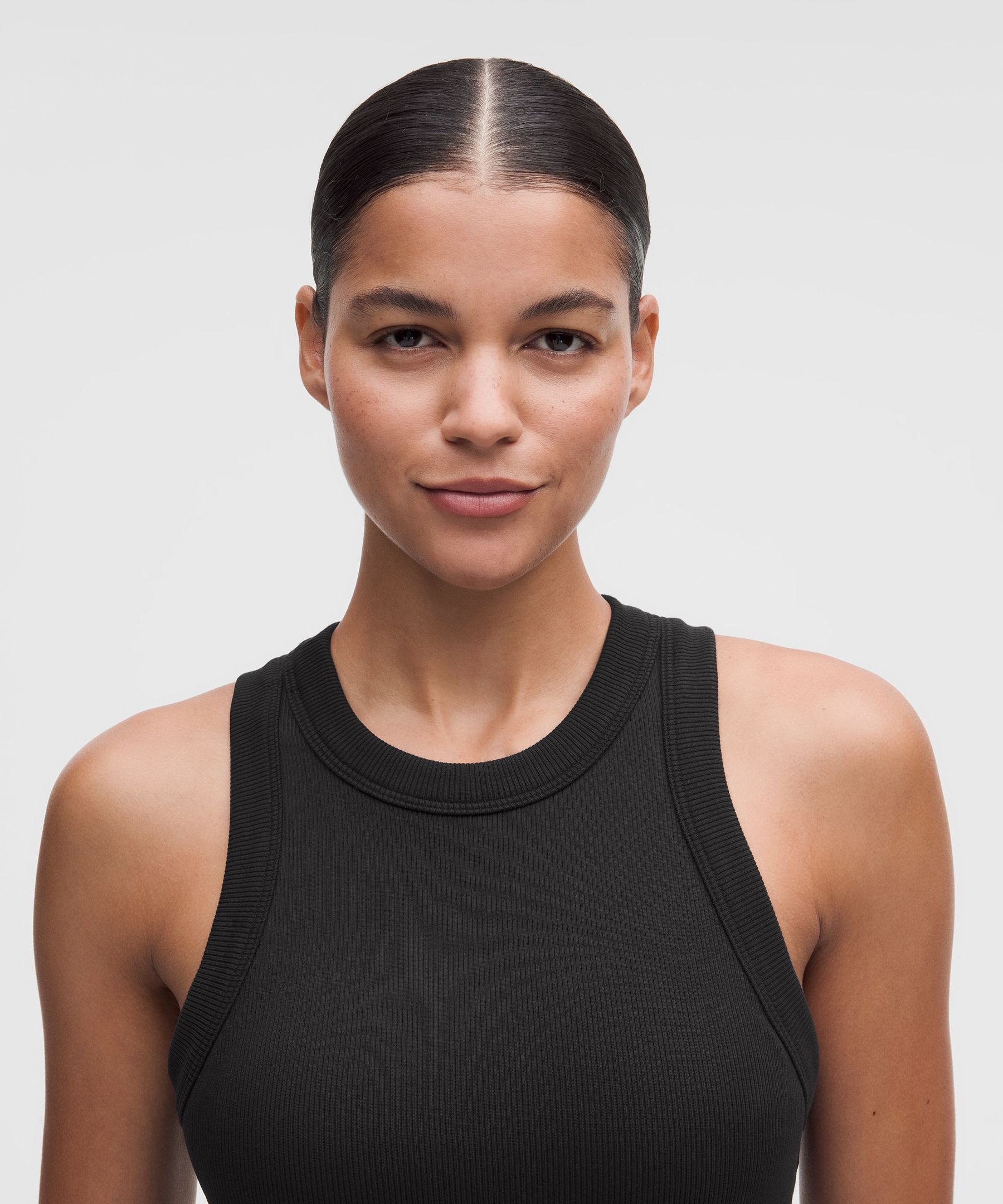 Rib Heavyweight Cotton-Blend Mini Dress *Shelf Bra