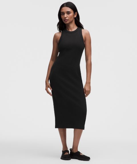 Женское платье-миди Lululemon Ribbed Heavyweight Cotton