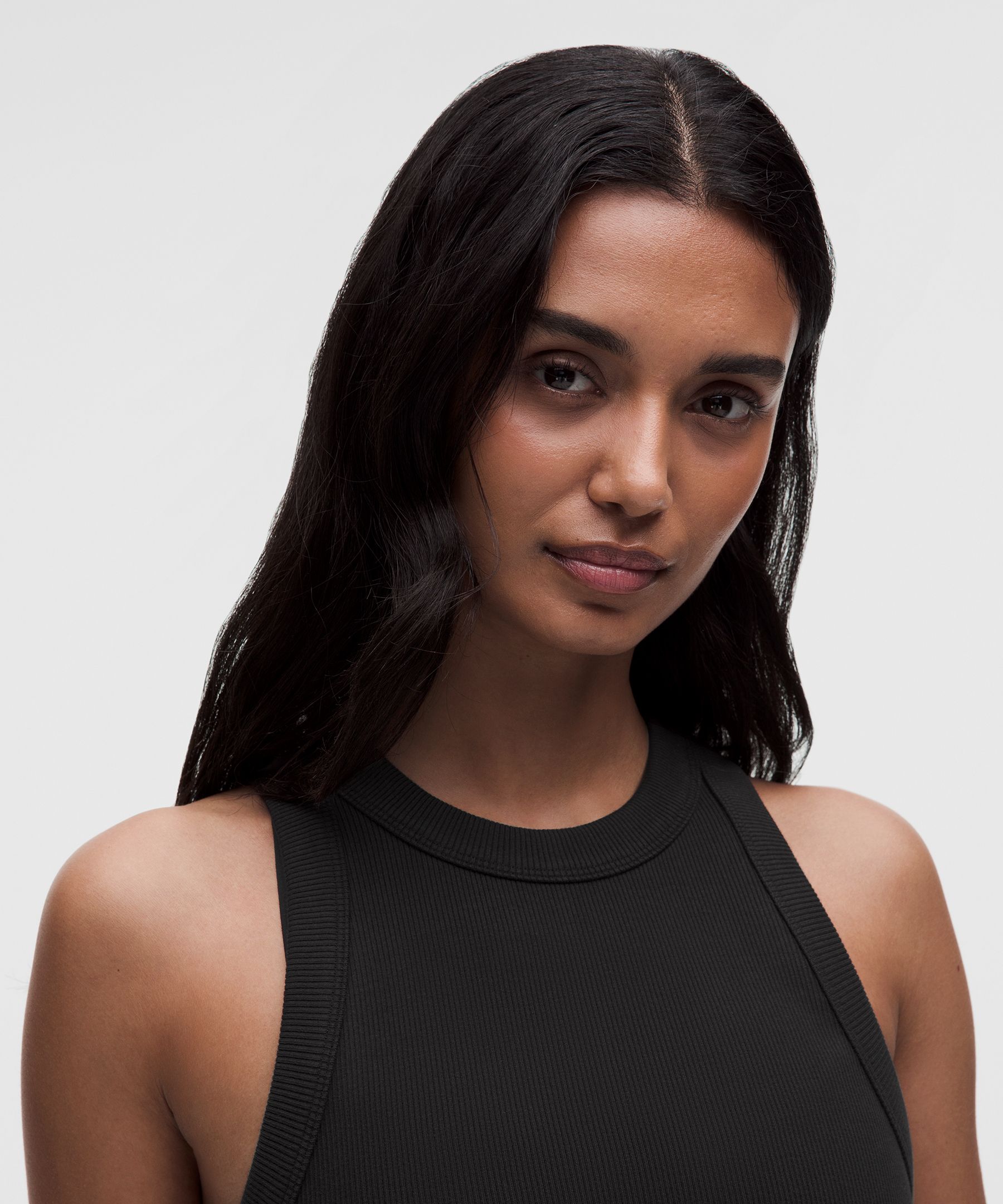 Ribbed Heavyweight Cotton Midi Dress