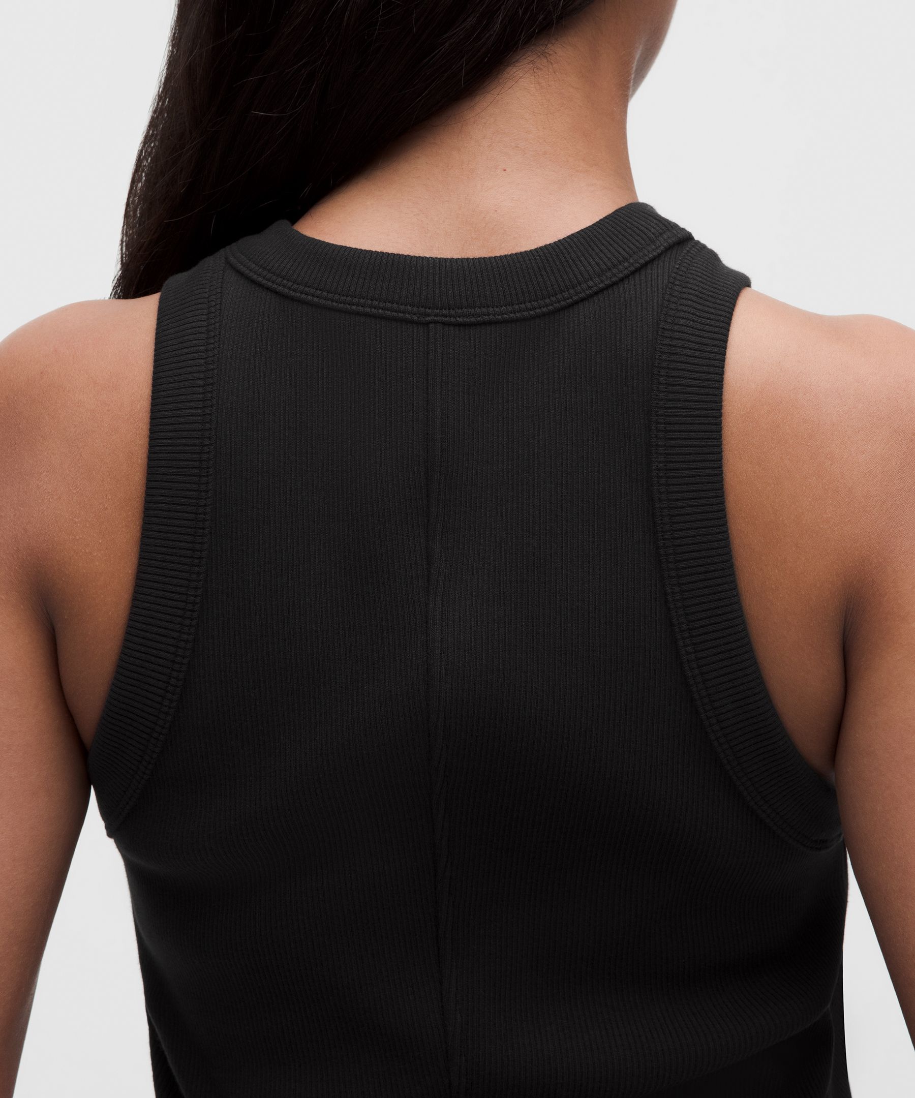 Ribbed Heavyweight Cotton Midi Dress