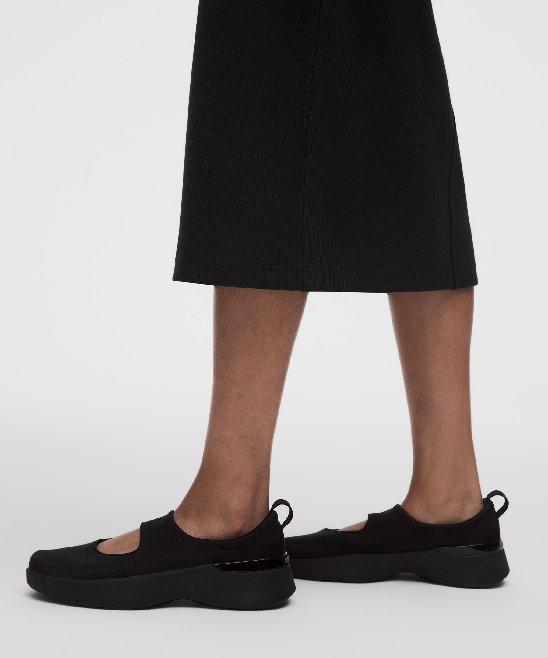 Ribbed Heavyweight Cotton Midi Dress