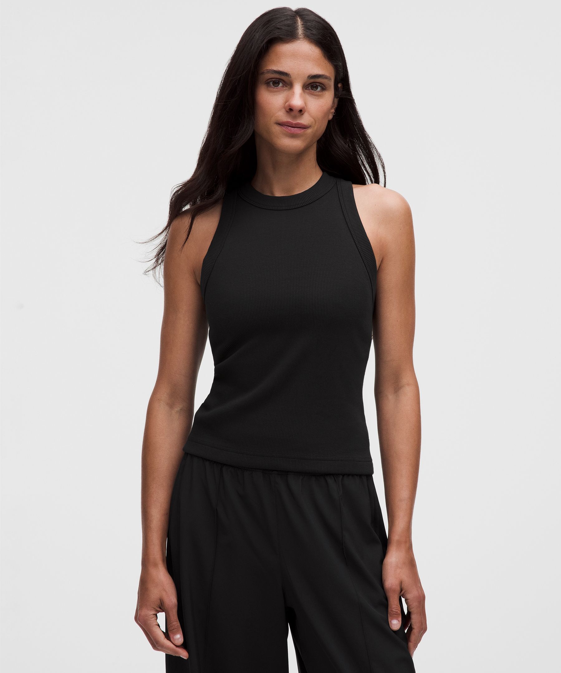 Ribbed Heavyweight Cotton Racerback Tank Top