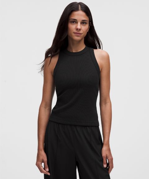 Женский топ Lululemon в рубчик из плотного хлопка