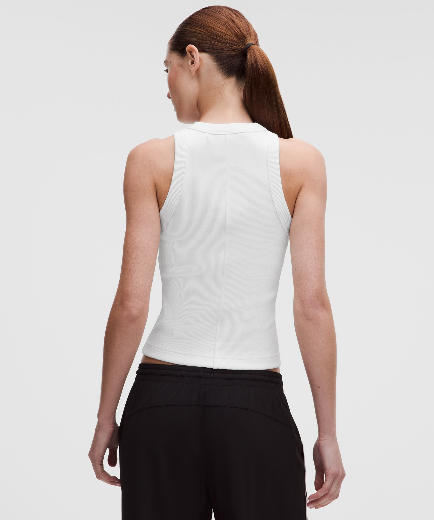 Ribbed Heavyweight Cotton Racerback Tank Top