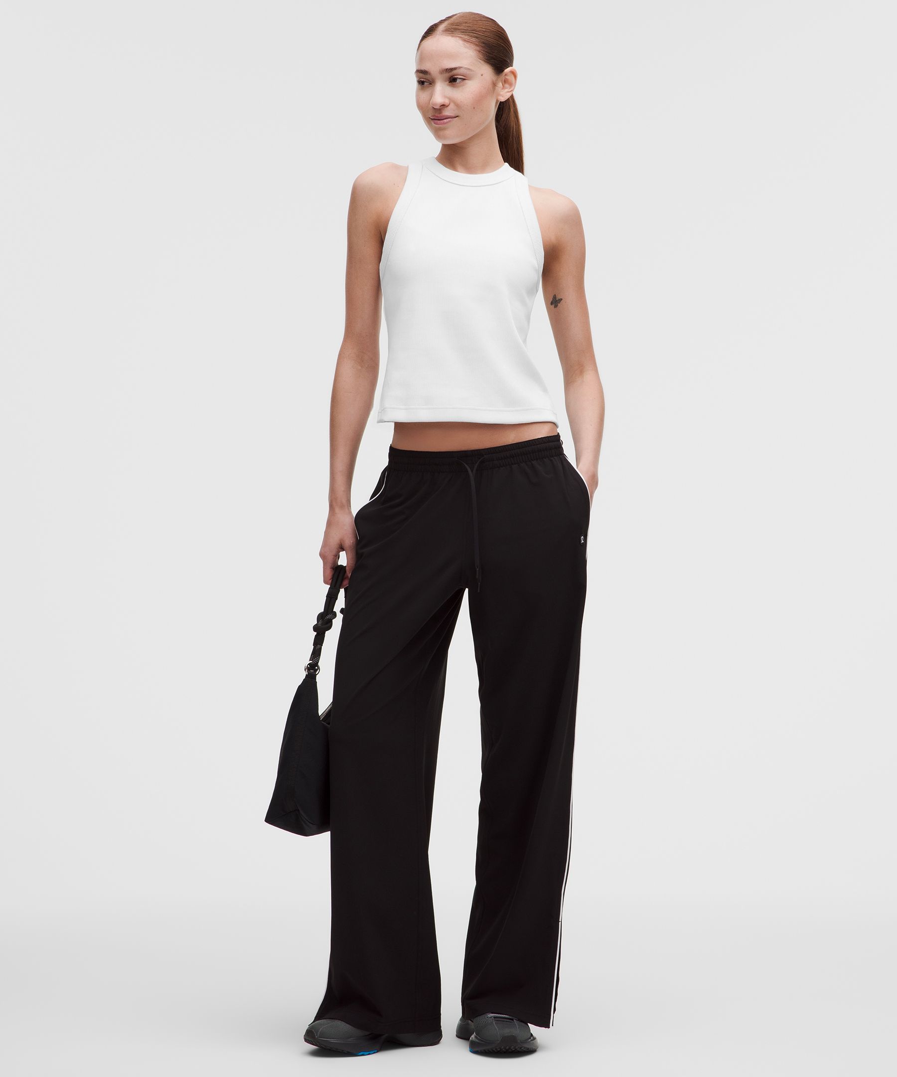 Ribbed Heavyweight Cotton Racerback Tank Top