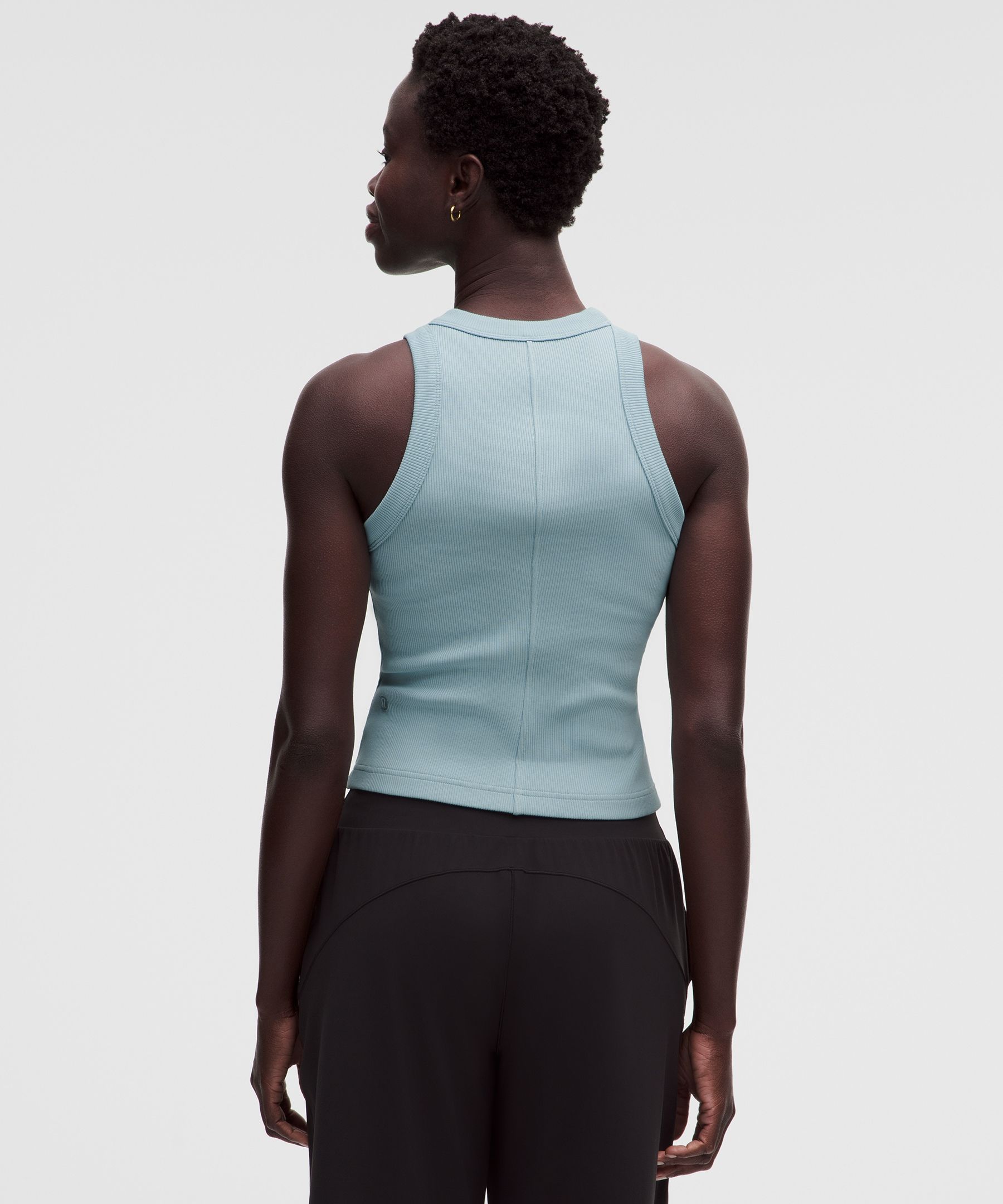 Ribbed Heavyweight Cotton Racerback Tank Top