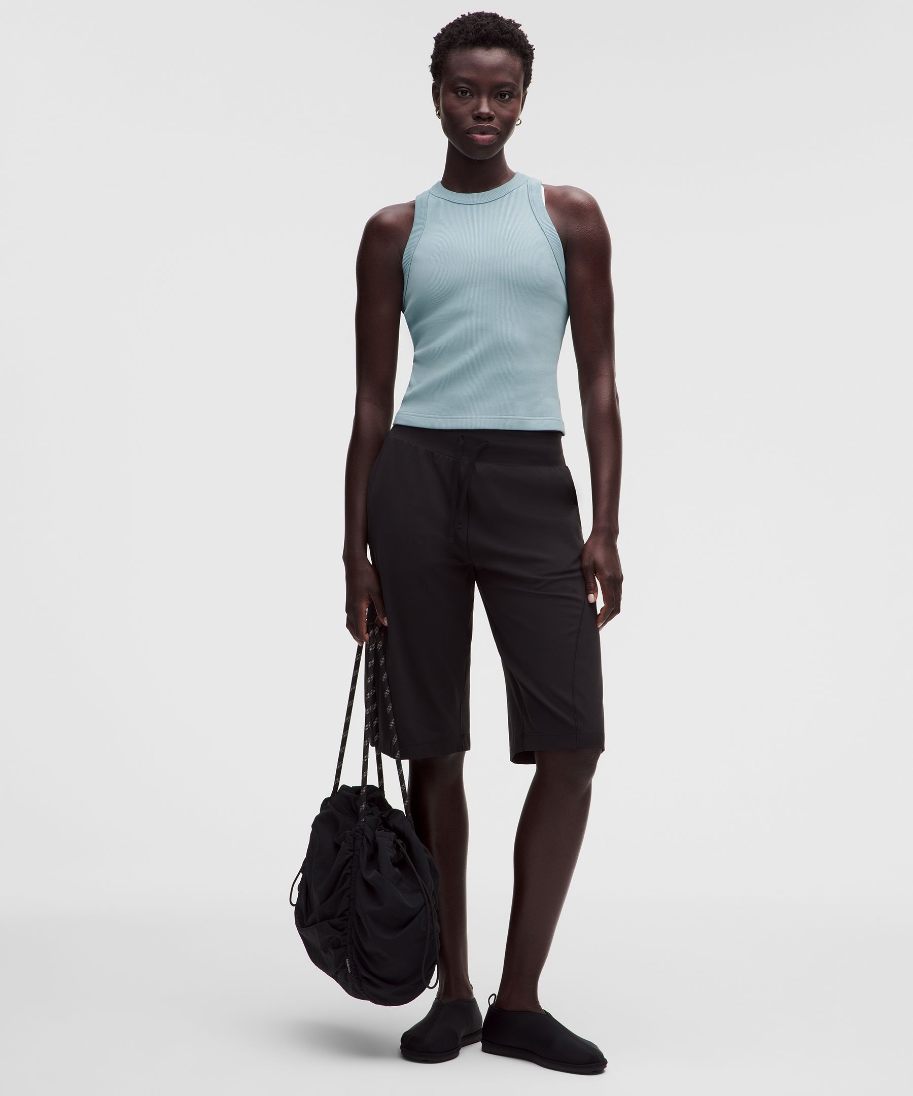 Ribbed Heavyweight Cotton Racerback Tank Top